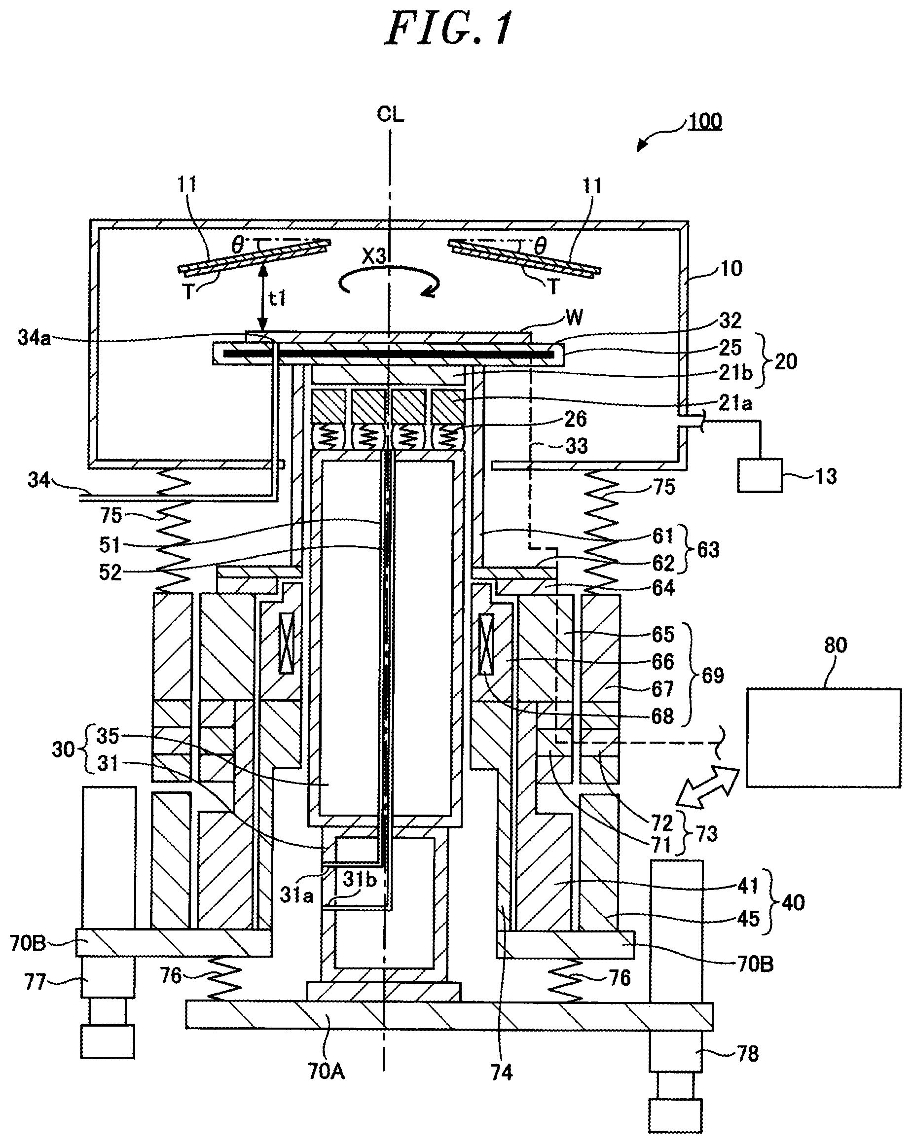 Patent US12315707 Figure 1 – Mounting table structure, substrate processing apparatus, and method of controlling substrate processing apparatus