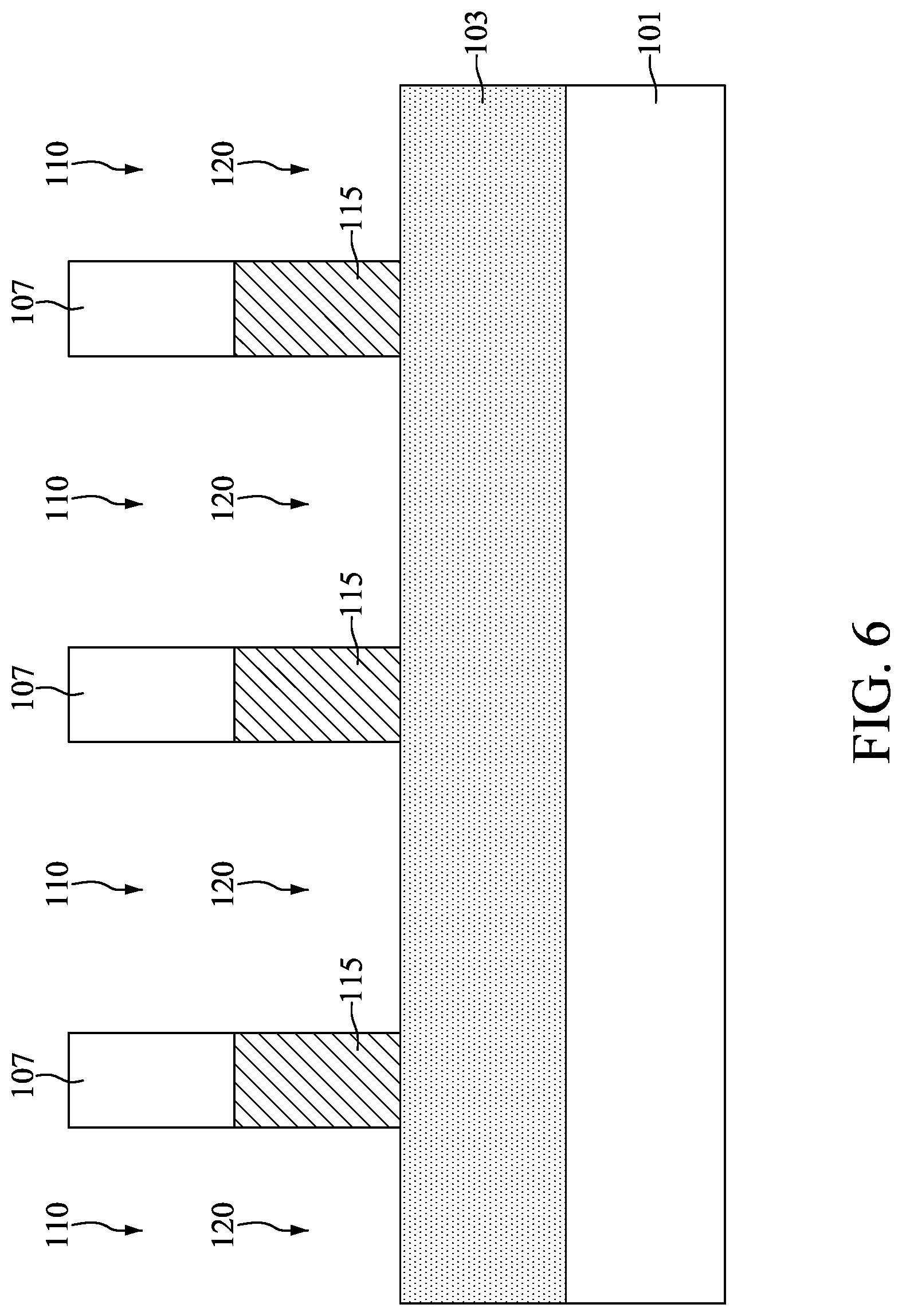 Patent US12315725 Figure 6 – Method for preparing semiconductor device structure having features of different depths