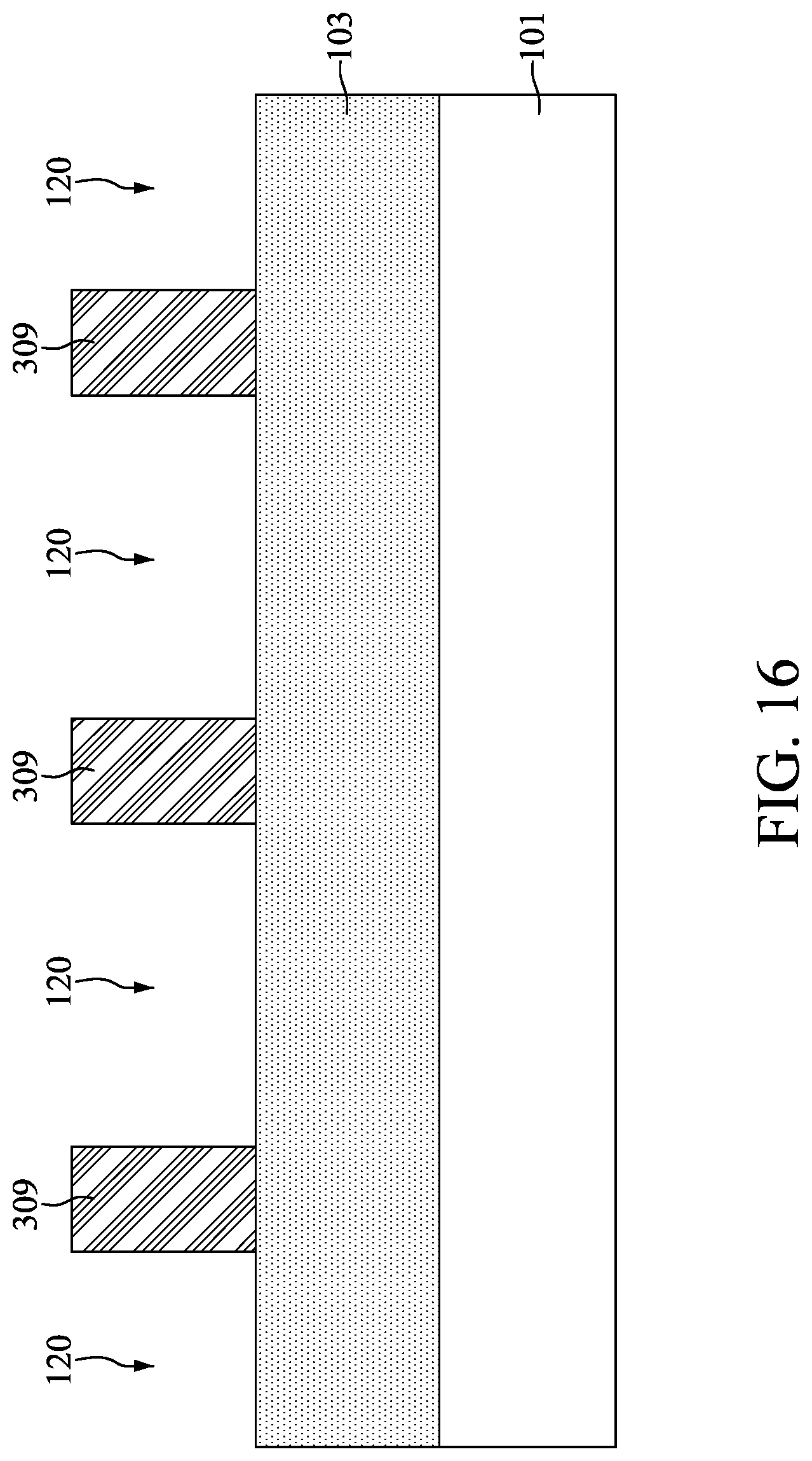 Patent US12315725 Figure 16 – Method for preparing semiconductor device structure having features of different depths