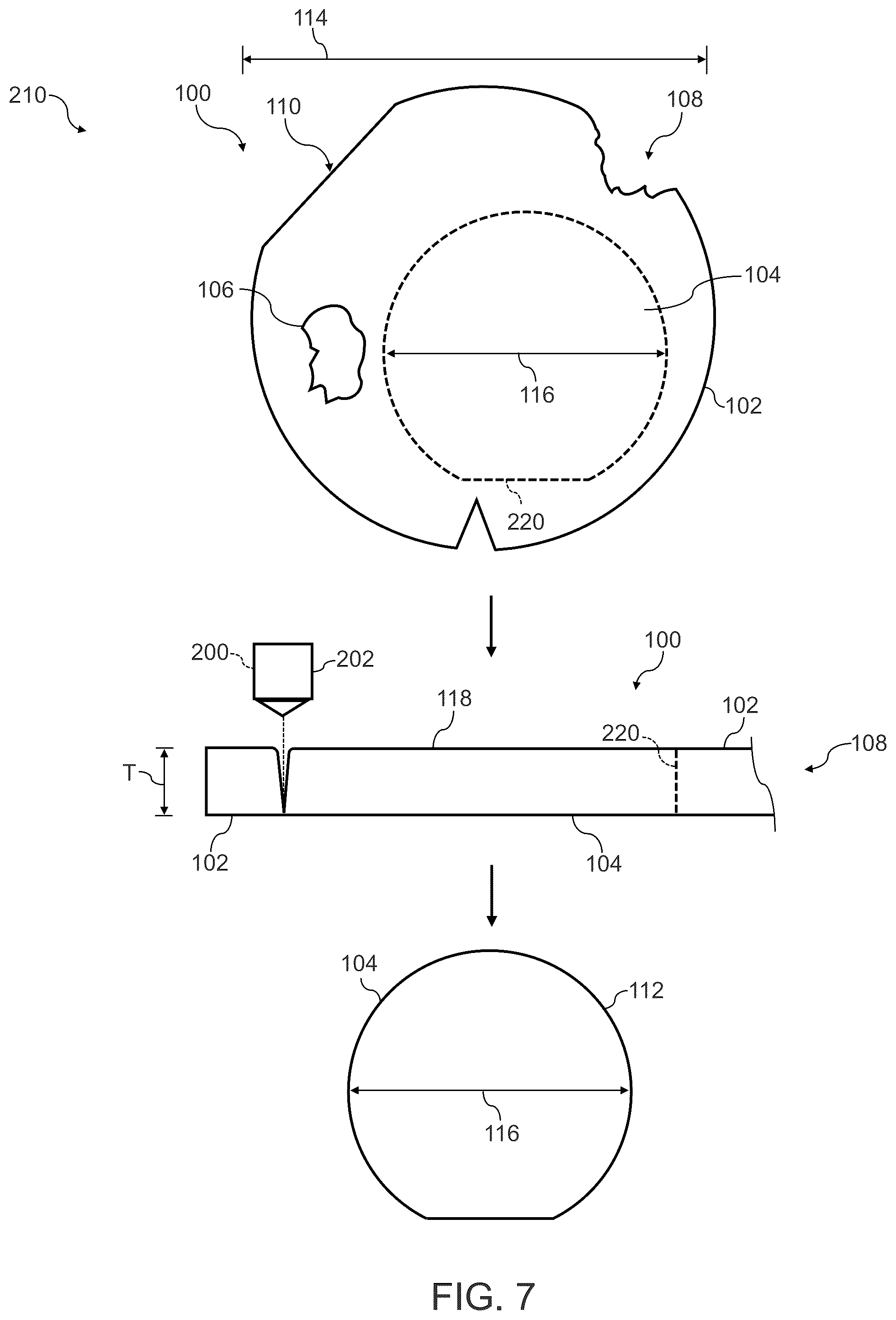 Patent US12315729 Figure 6 – Laser-based processing for semiconductor wafers