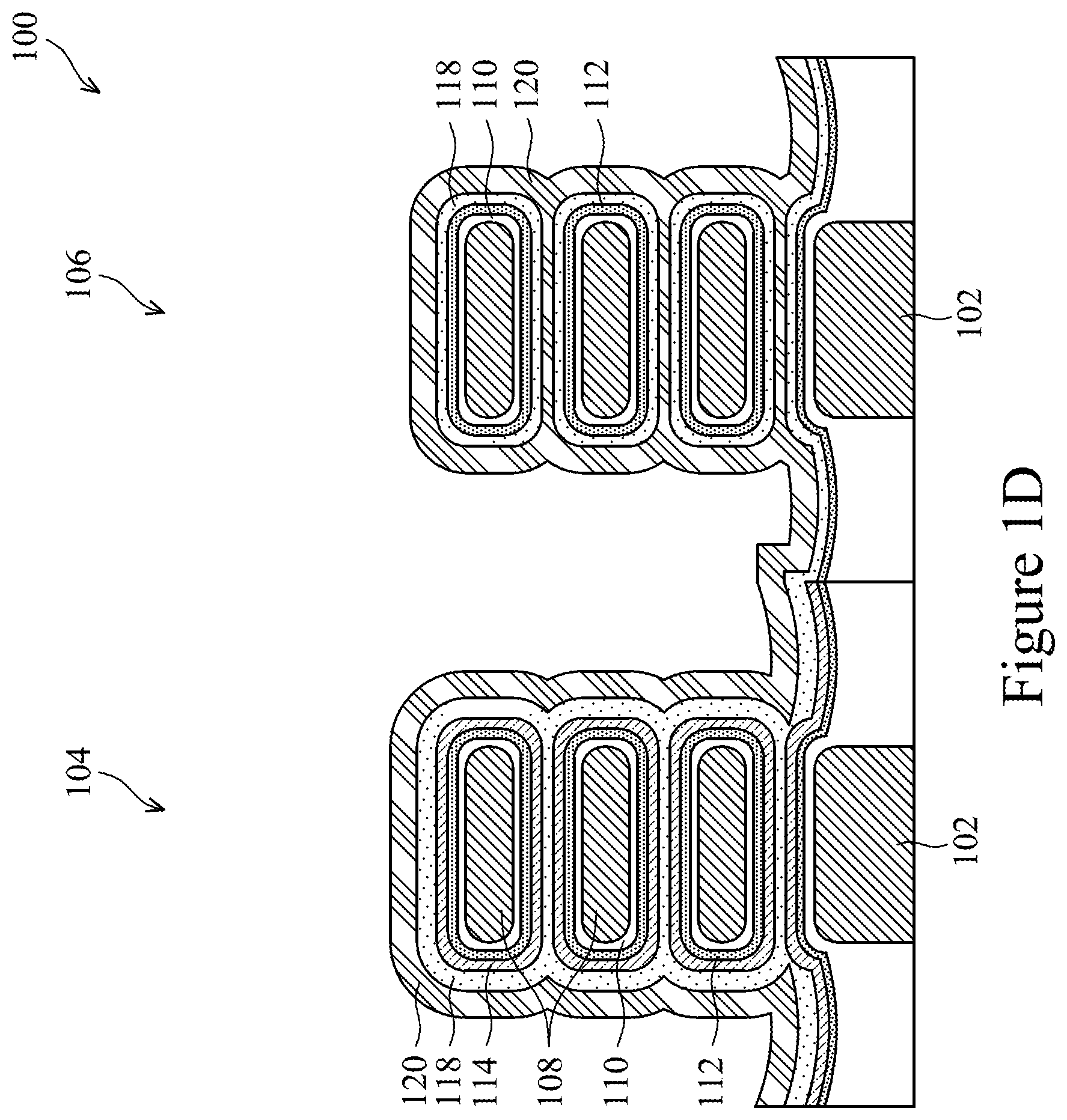 Patent US12315731 Figure 4 – Integrated circuit with nanosheet transistors with metal gate passivation