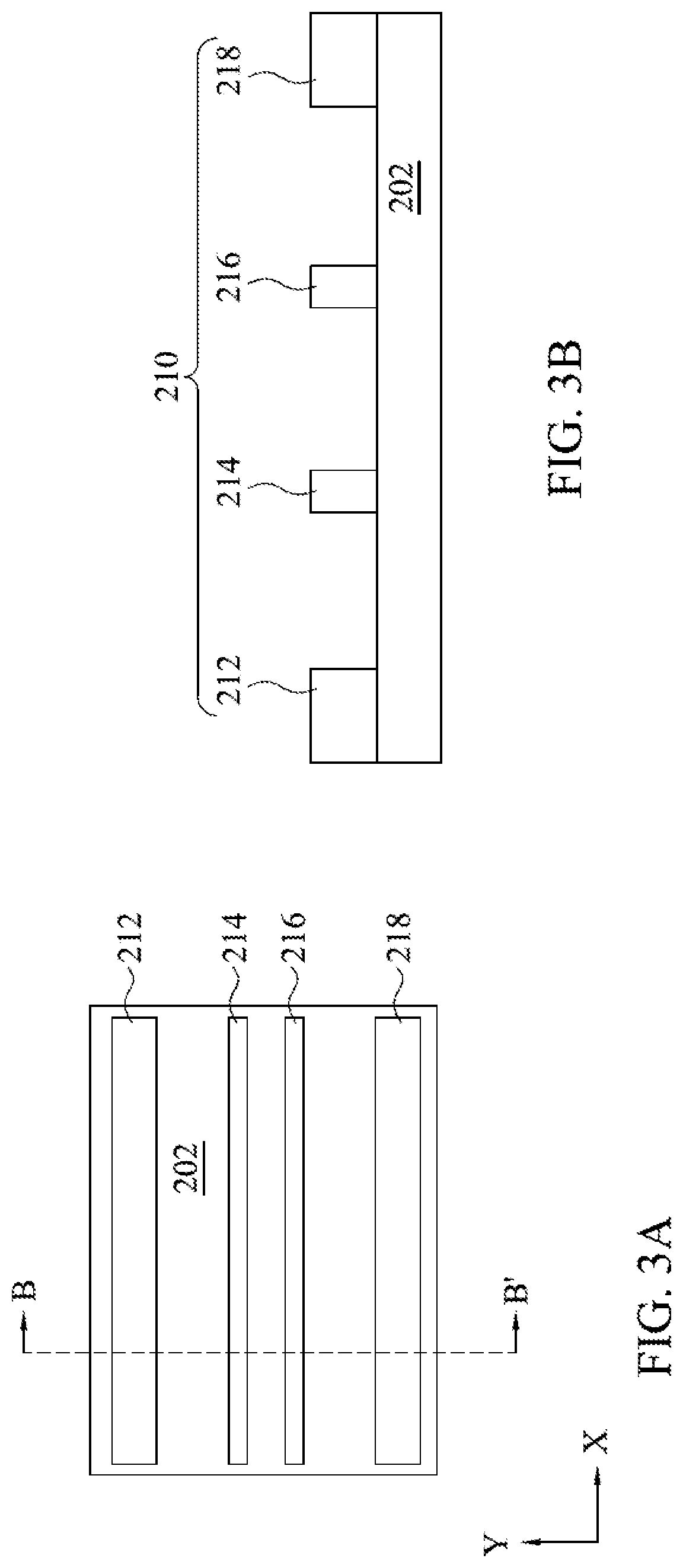 Patent US12315737 Figure 3 – Feature patterning using pitch relaxation and directional end-pushing with ion bombardment