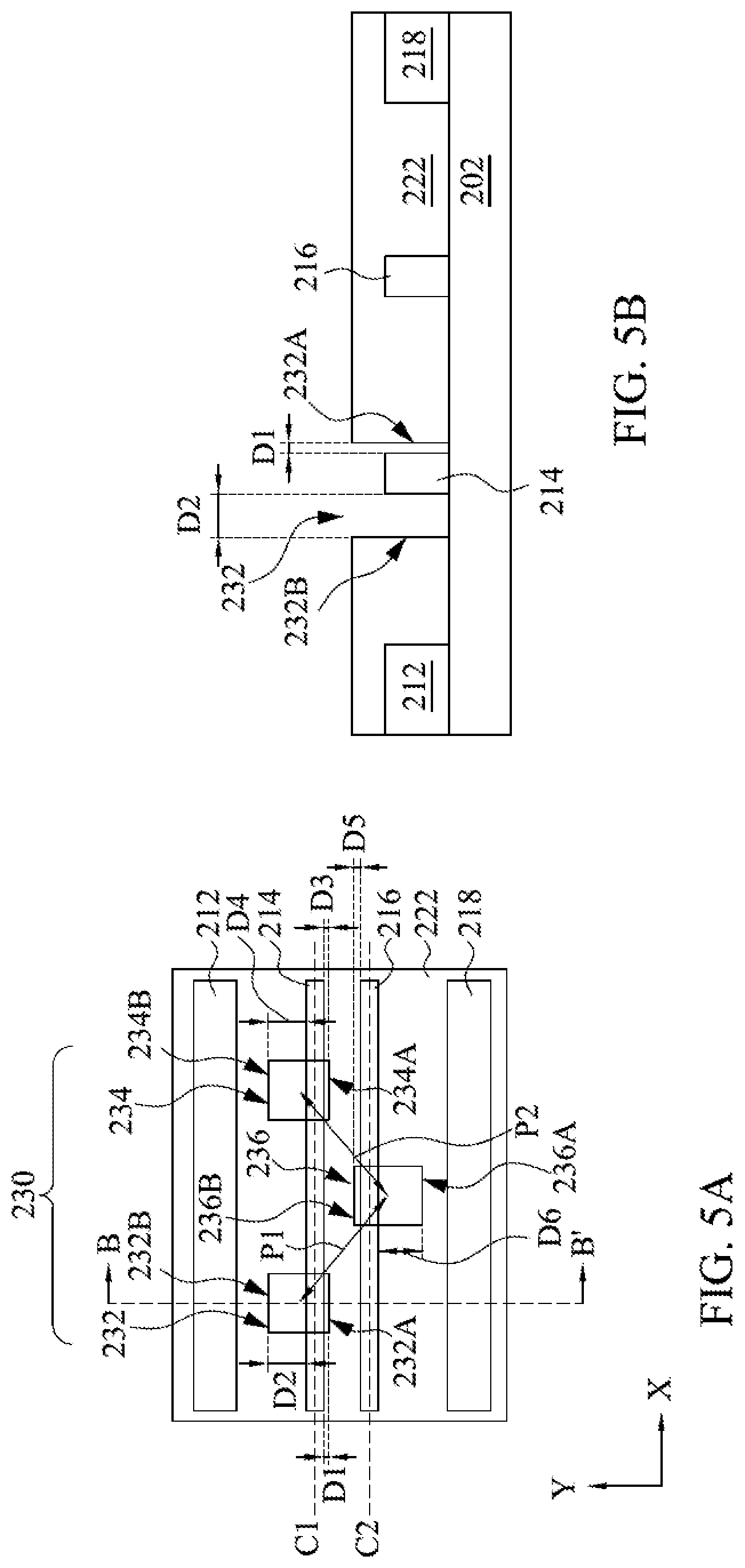 Patent US12315737 Figure 5 – Feature patterning using pitch relaxation and directional end-pushing with ion bombardment