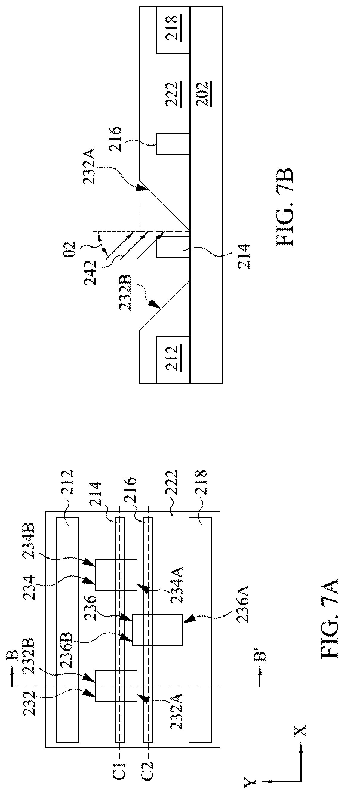 Patent US12315737 Figure 7 – Feature patterning using pitch relaxation and directional end-pushing with ion bombardment