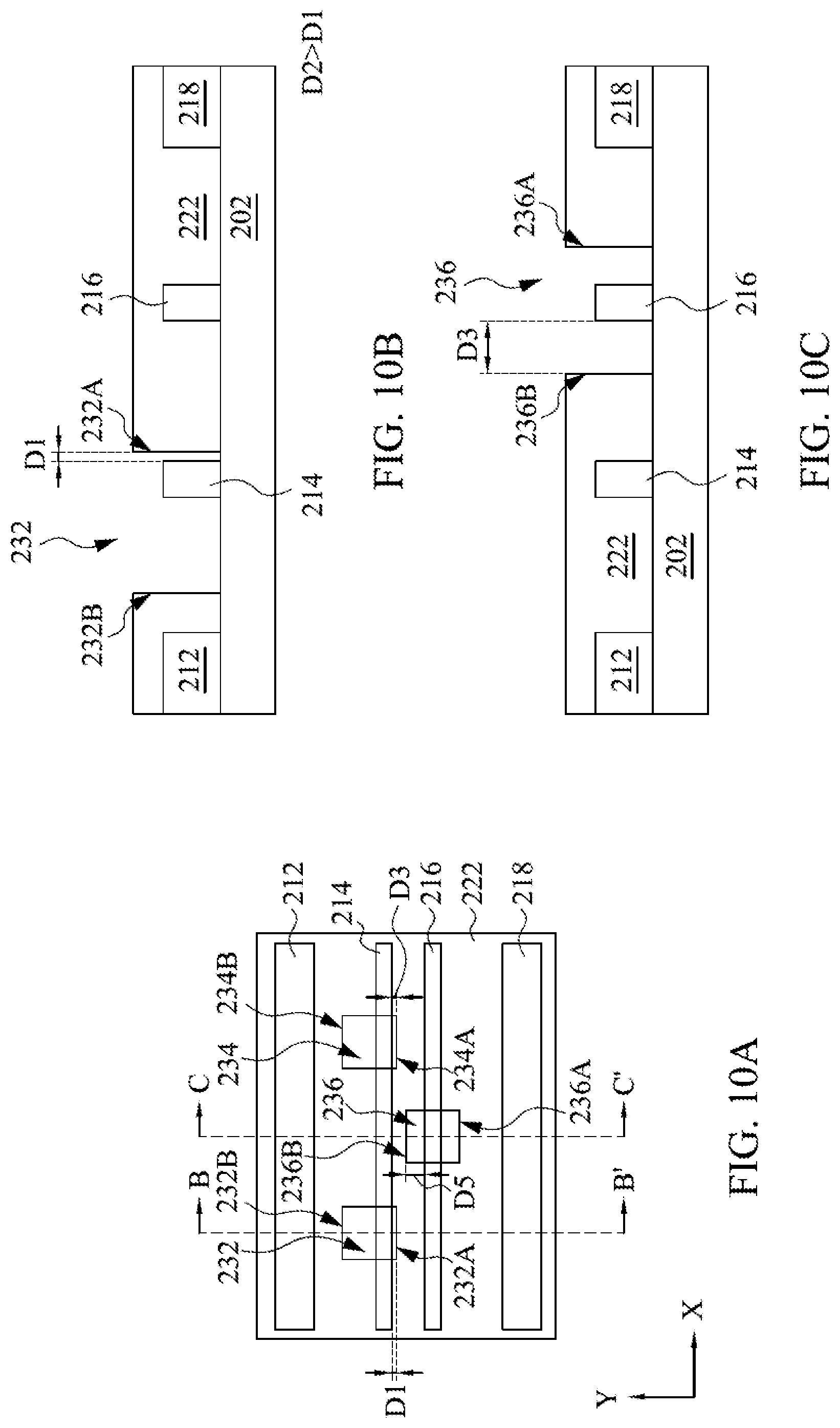 Patent US12315737 Figure 10 – Feature patterning using pitch relaxation and directional end-pushing with ion bombardment