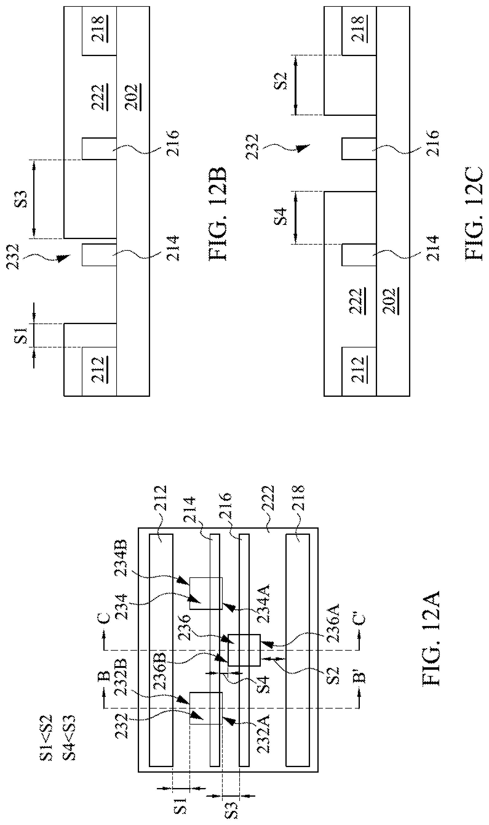 Patent US12315737 Figure 12 – Feature patterning using pitch relaxation and directional end-pushing with ion bombardment