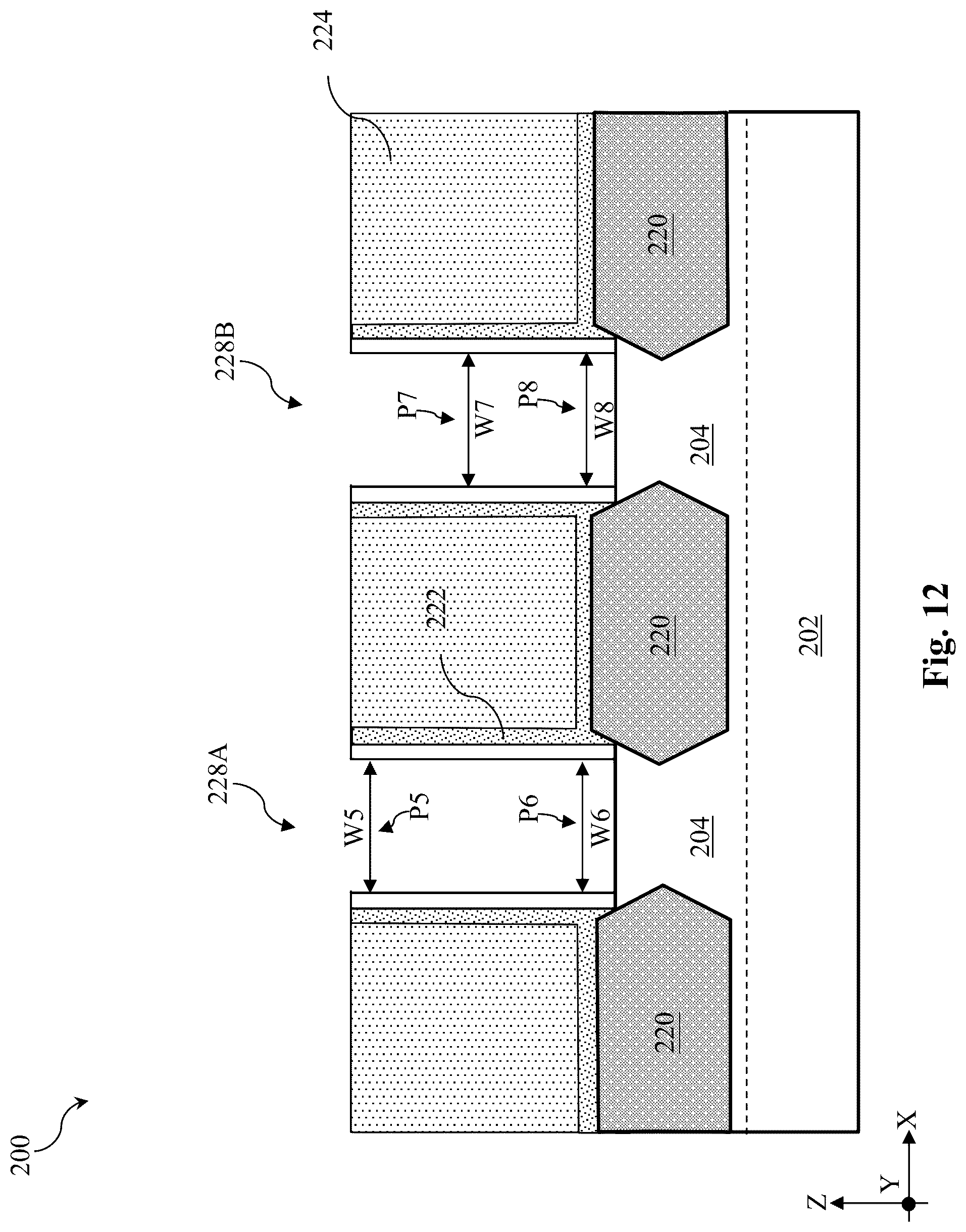 Patent US12315738 Figure 12 – Method of forming a gate structure including semiconductor material implantation into dummy gate stack