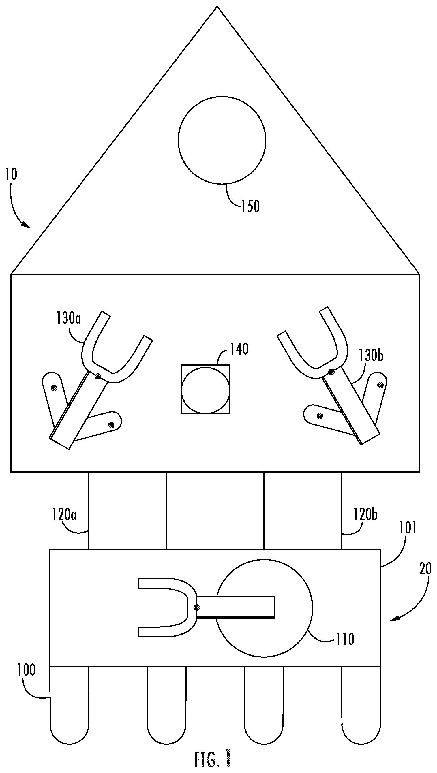 Patent US12315747 Figure 1 – Workpiece handling architecture for high workpiece throughput
