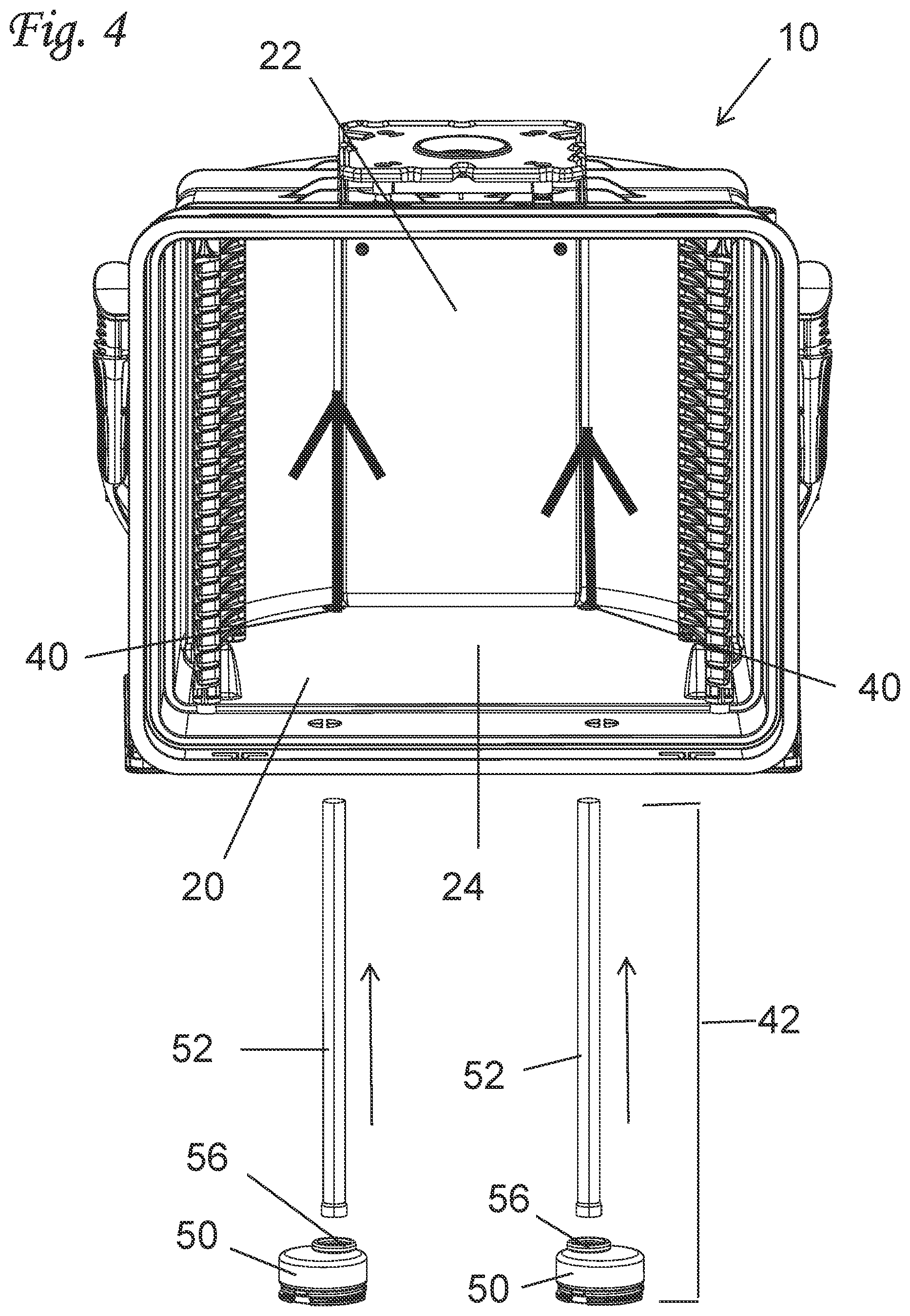 Patent US12315749 Figure 4 – Methods of installing a purge fluid conditioning element into a semiconductor substrate carrying container