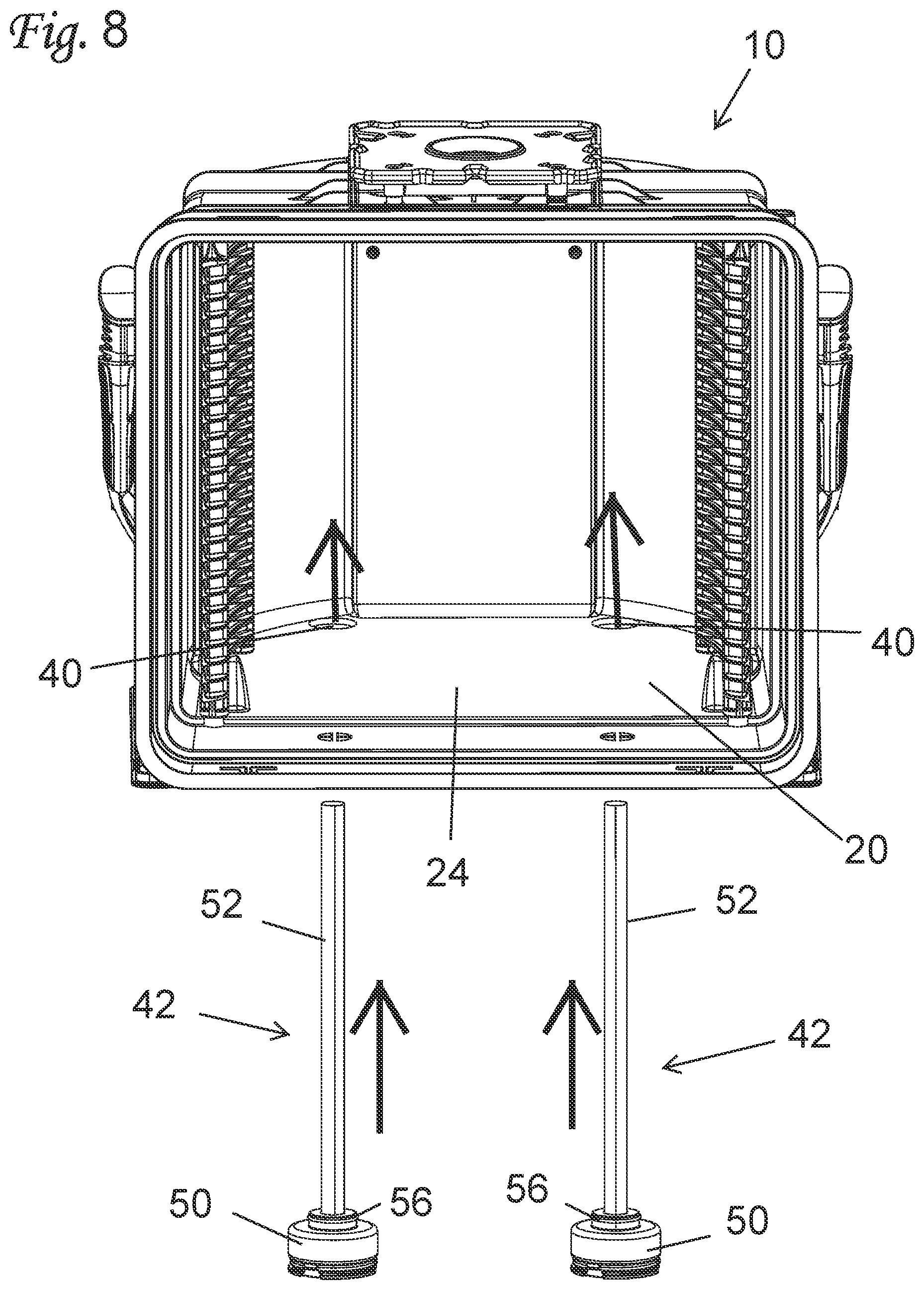 Patent US12315749 Figure 8 – Methods of installing a purge fluid conditioning element into a semiconductor substrate carrying container
