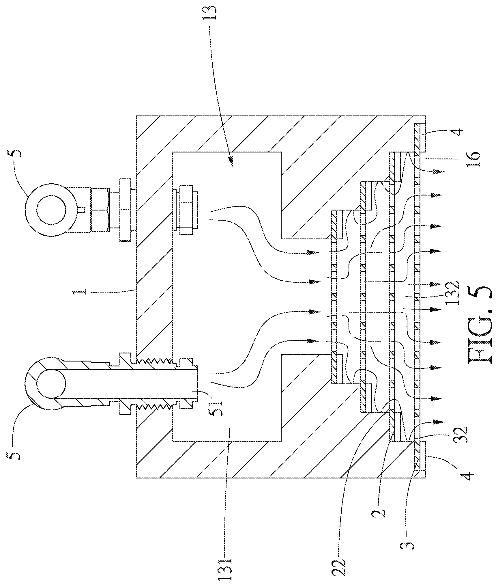 Patent US12315750 Figure 5 – Gas curtain device for front opening unified pod