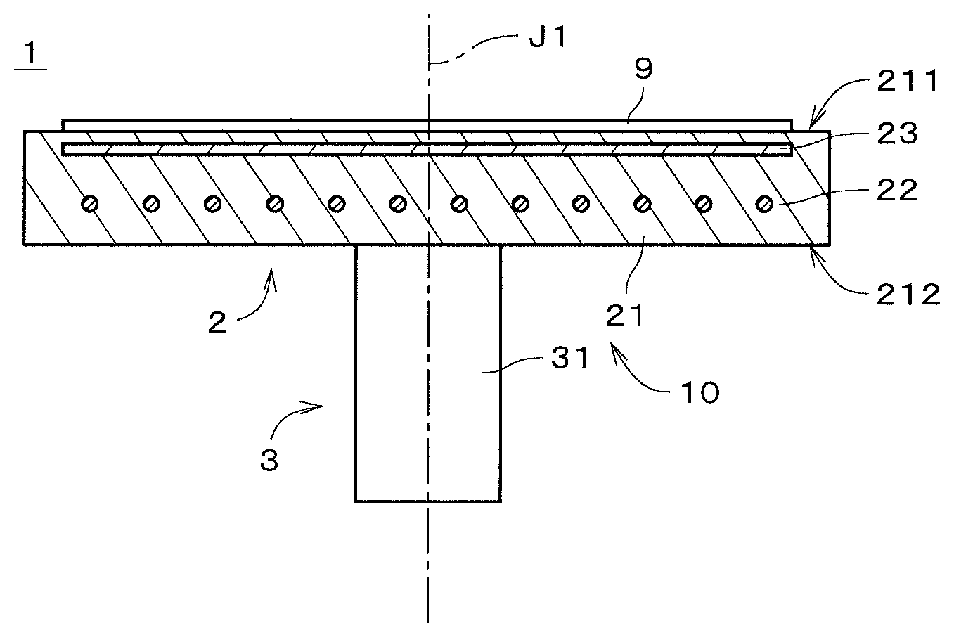 Patent US12315757 Figure 1 – Stacked structure and semiconductor manufacturing apparatus member