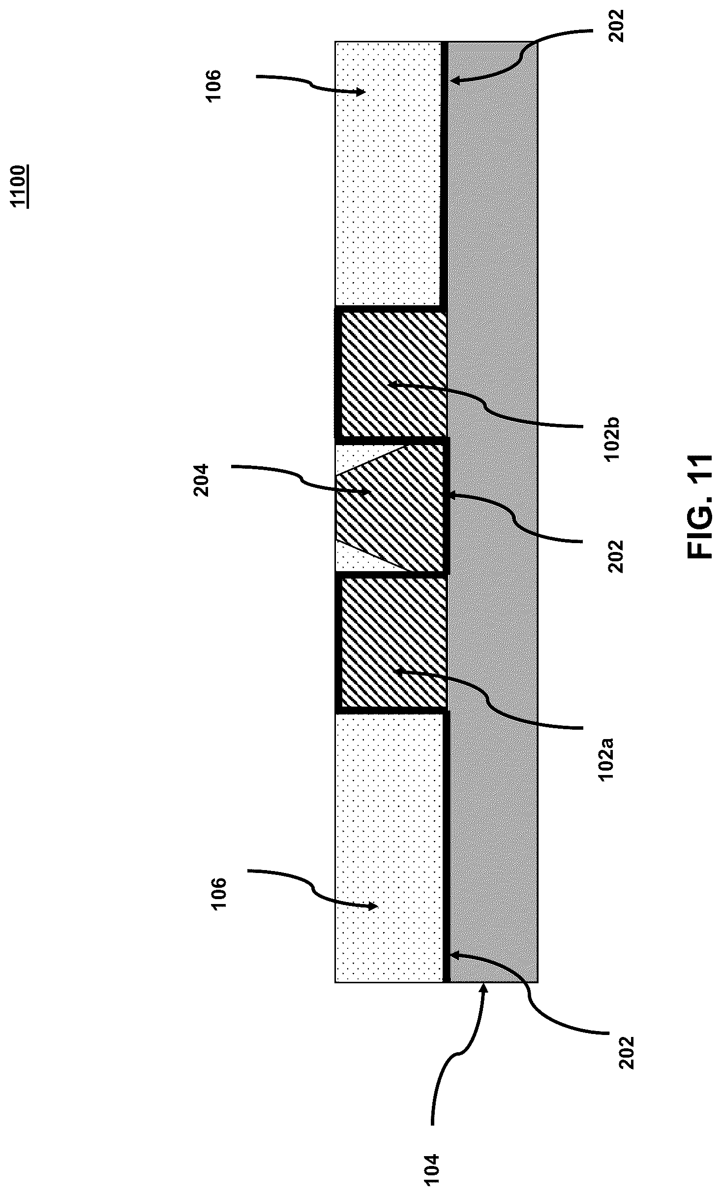 Patent US12315762 Figure 11 – Self-aligned lines and methods for fabricating the same