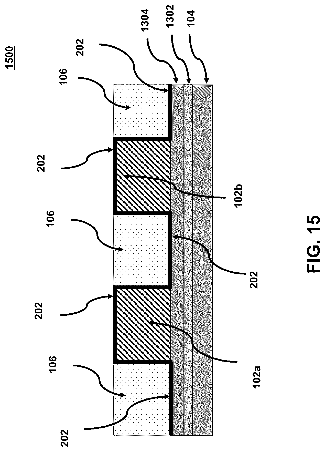 Patent US12315762 Figure 15 – Self-aligned lines and methods for fabricating the same