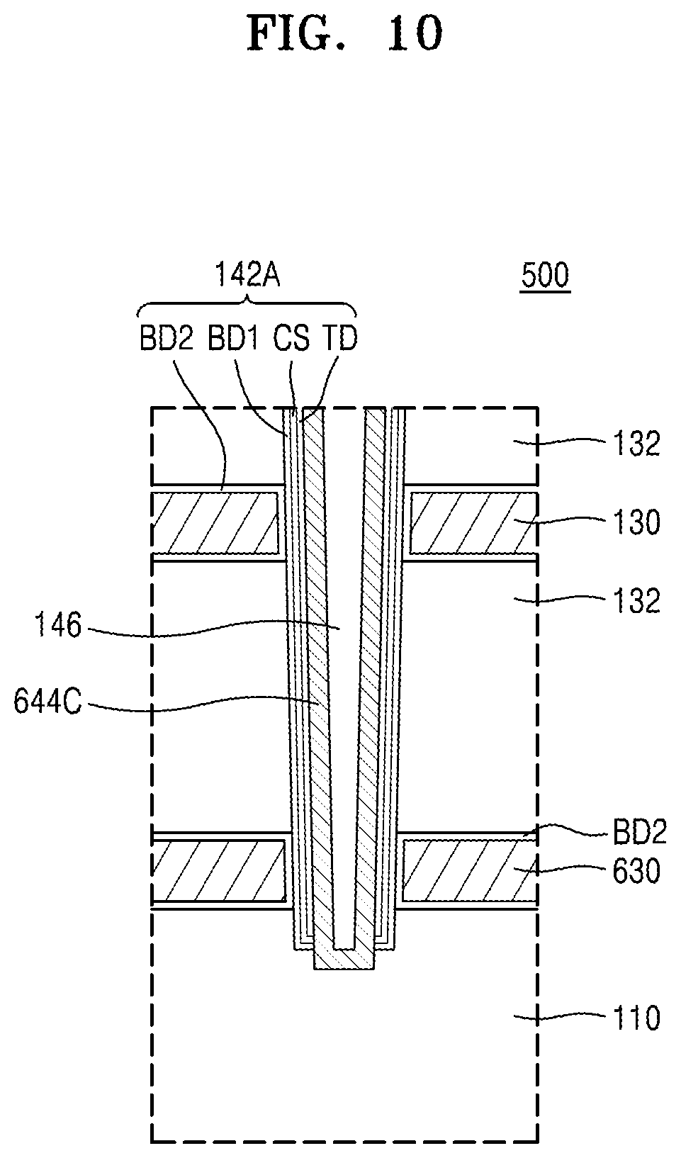 Patent US12315763 Figure 15 – Three-dimensional memory device and method of making thereof using sacrificial carbon-containing barrier film