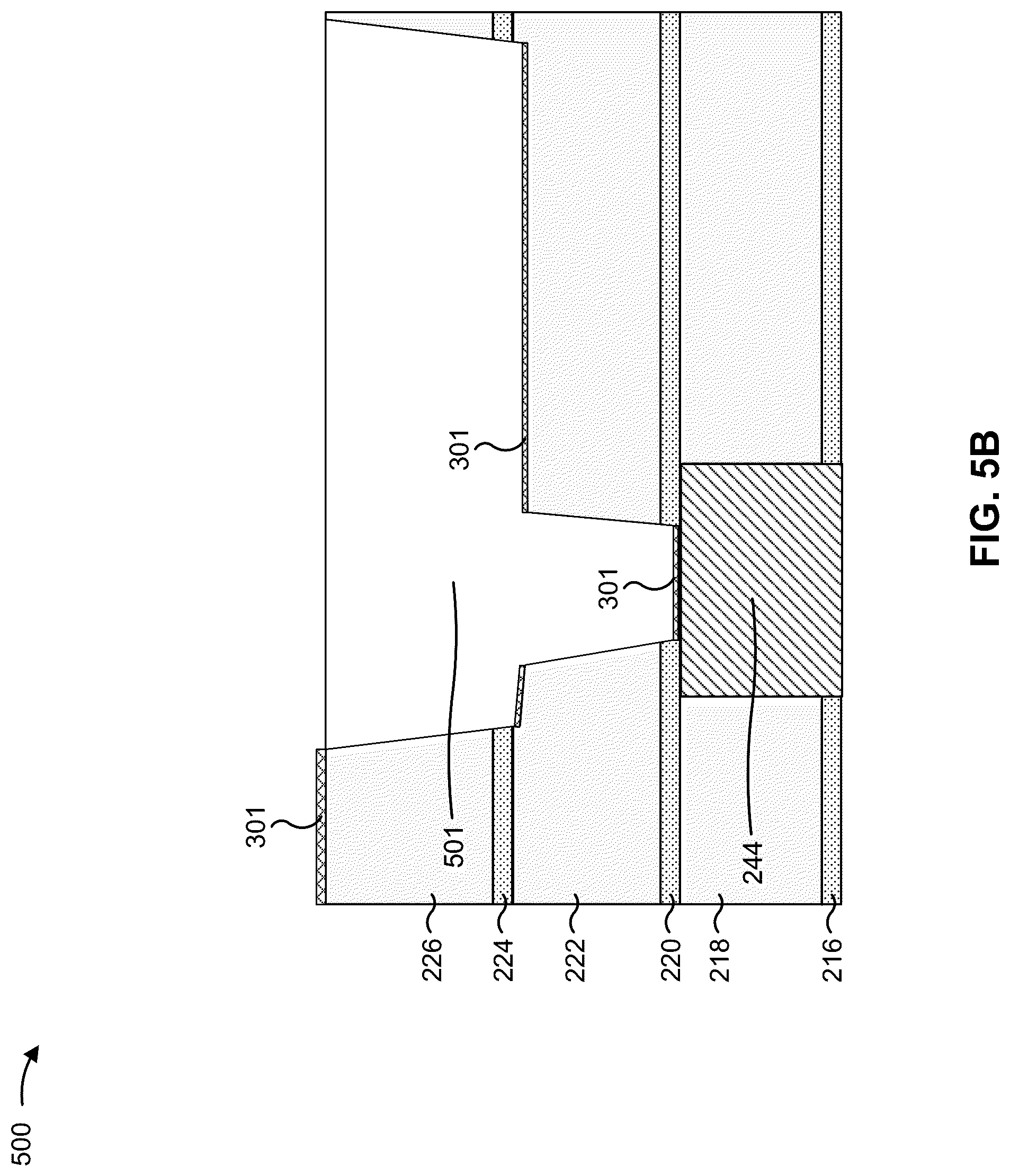 Patent US12315764 Figure 7 – Conductive structures with barriers and liners of varying thicknesses