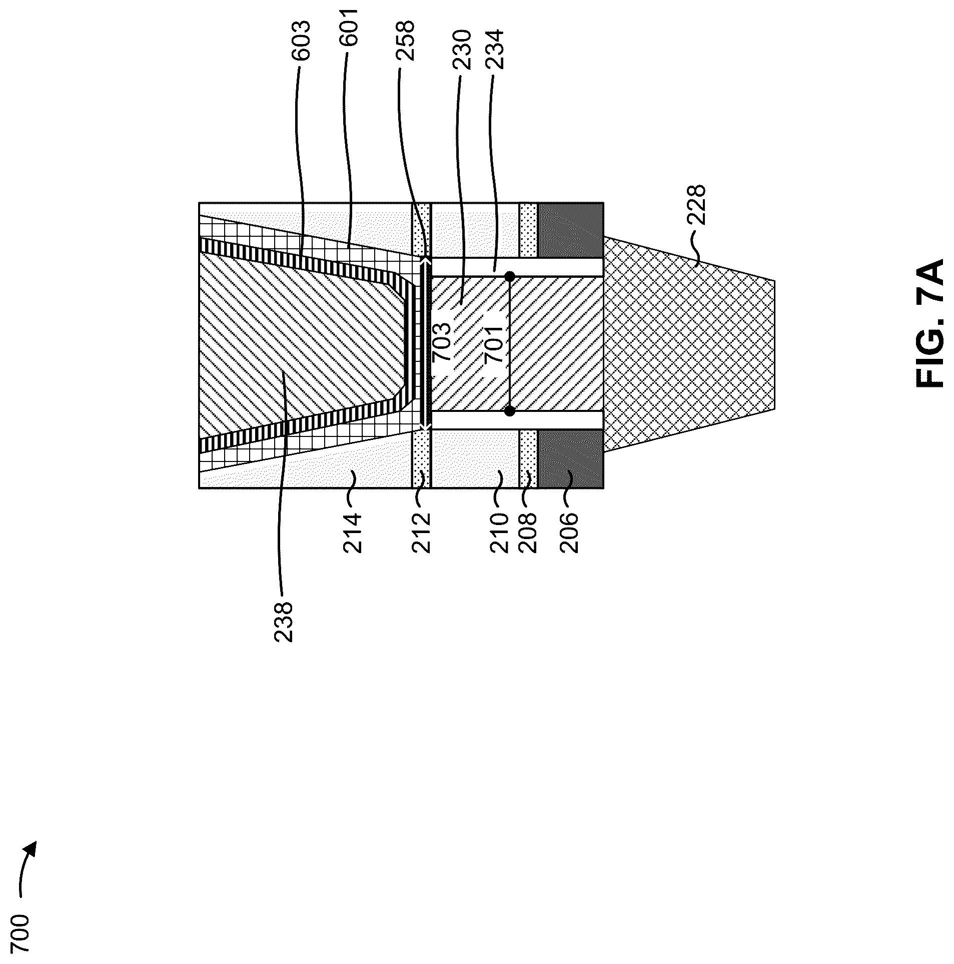 Patent US12315764 Figure 16 – Conductive structures with barriers and liners of varying thicknesses