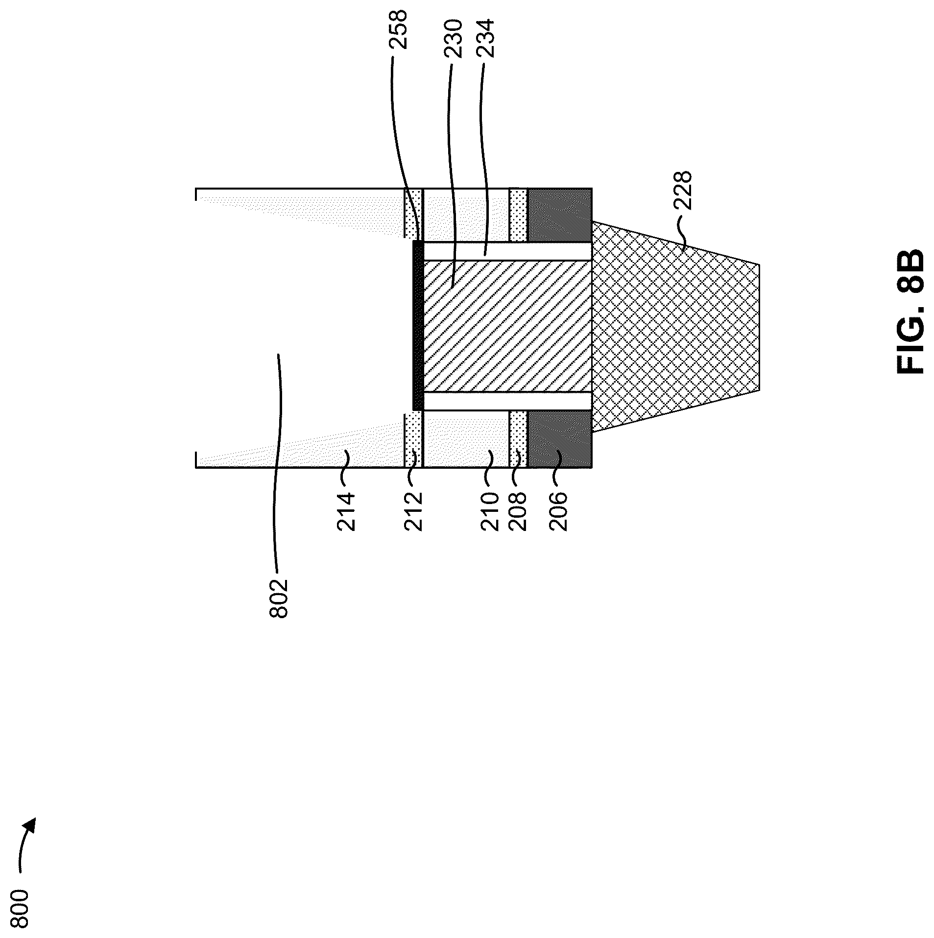 Patent US12315764 Figure 19 – Conductive structures with barriers and liners of varying thicknesses
