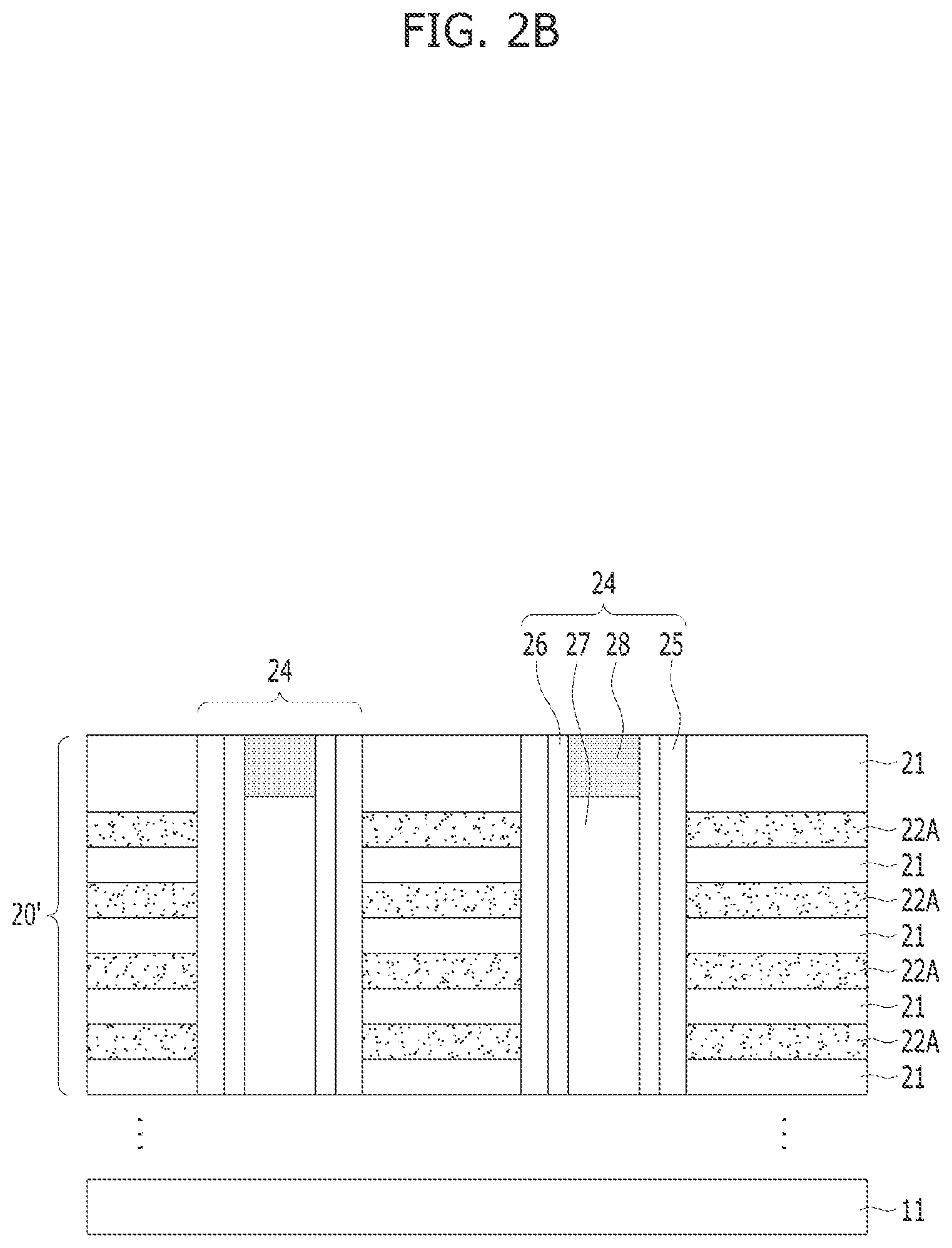 Patent US12315766 Figure 3 – Semiconductor device including spacer layer contacting bit line bottom sidewalls