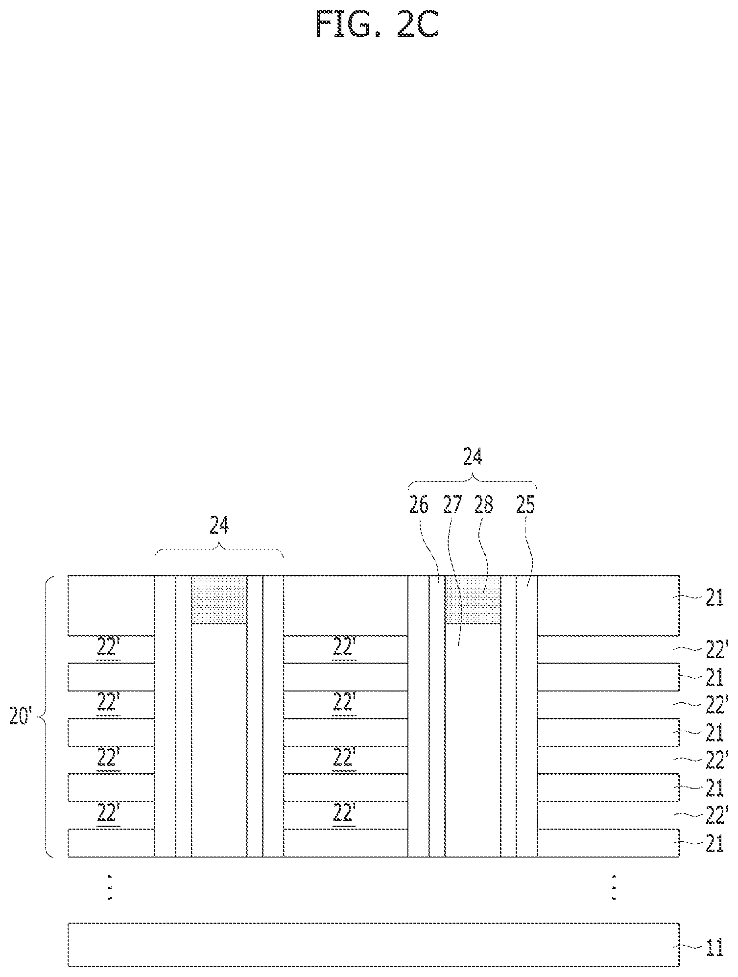 Patent US12315766 Figure 4 – Semiconductor device including spacer layer contacting bit line bottom sidewalls