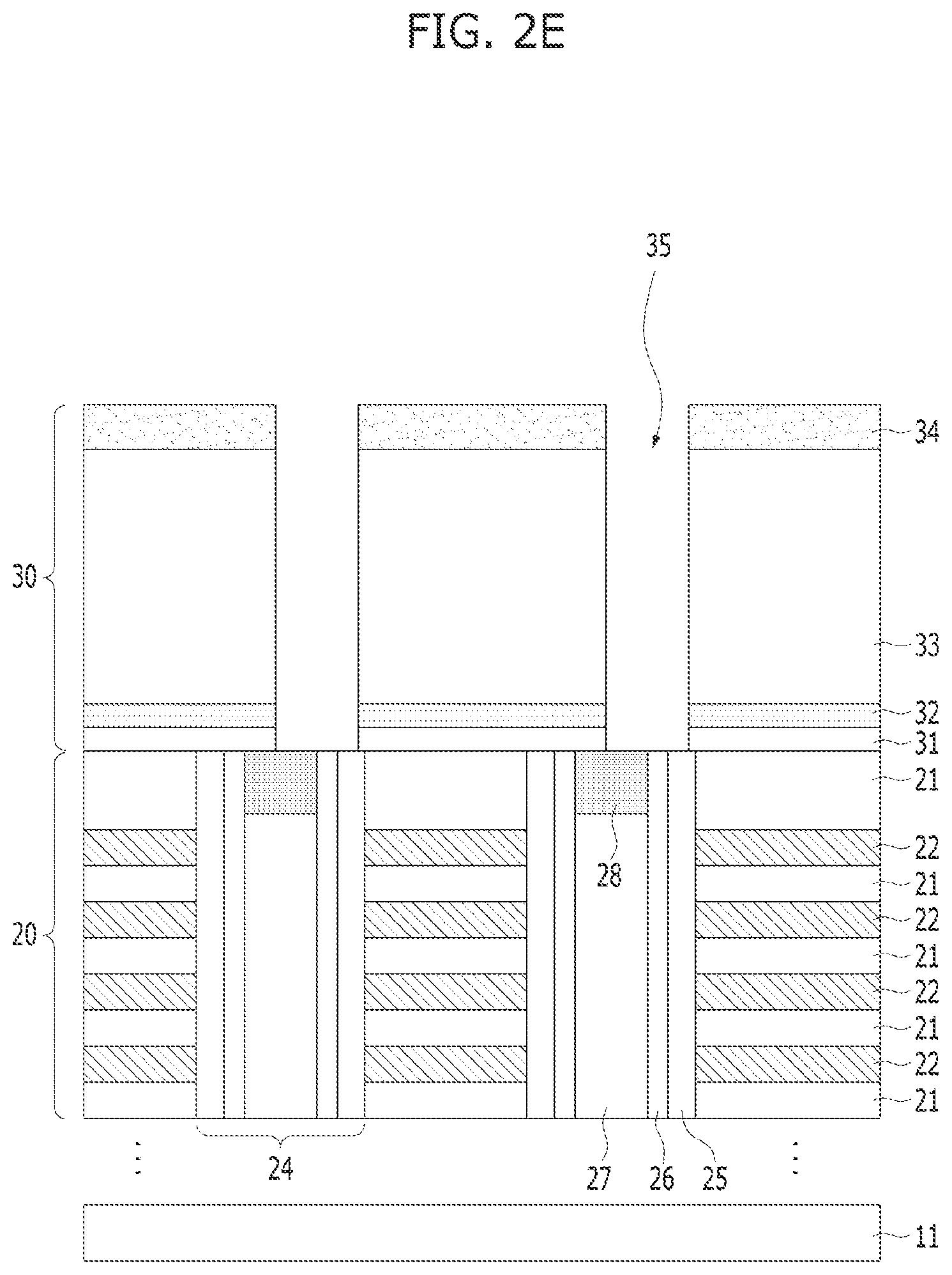 Patent US12315766 Figure 6 – Semiconductor device including spacer layer contacting bit line bottom sidewalls