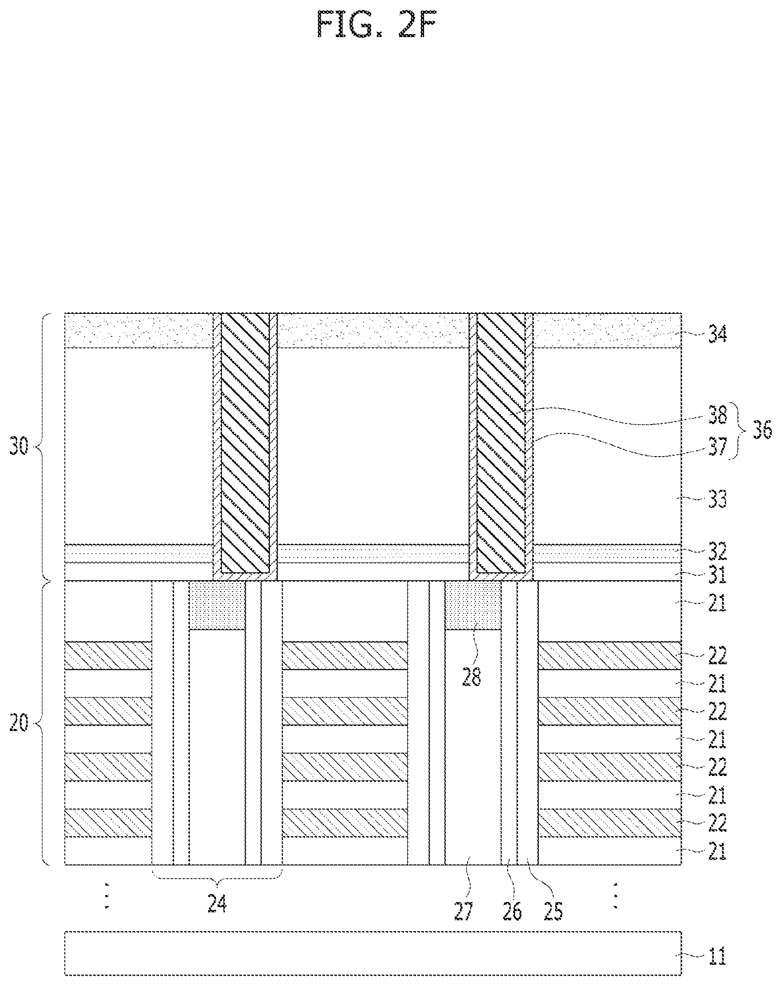 Patent US12315766 Figure 7 – Semiconductor device including spacer layer contacting bit line bottom sidewalls