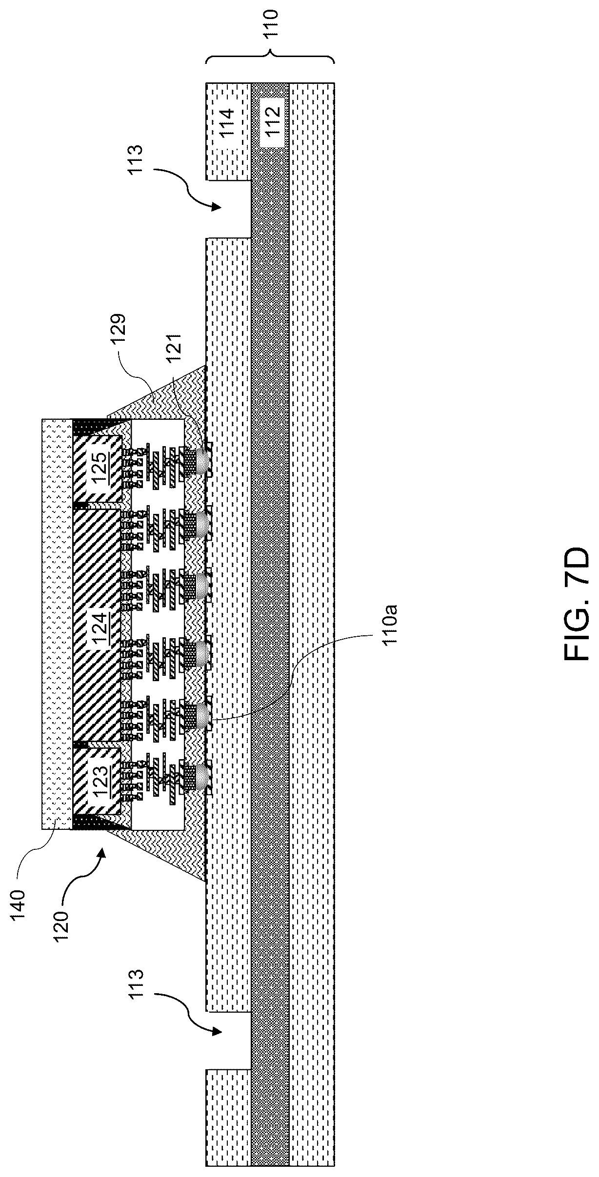 Patent US12315768 Figure 13 – Package assembly including lid with additional stress mitigating feet and methods of making the same
