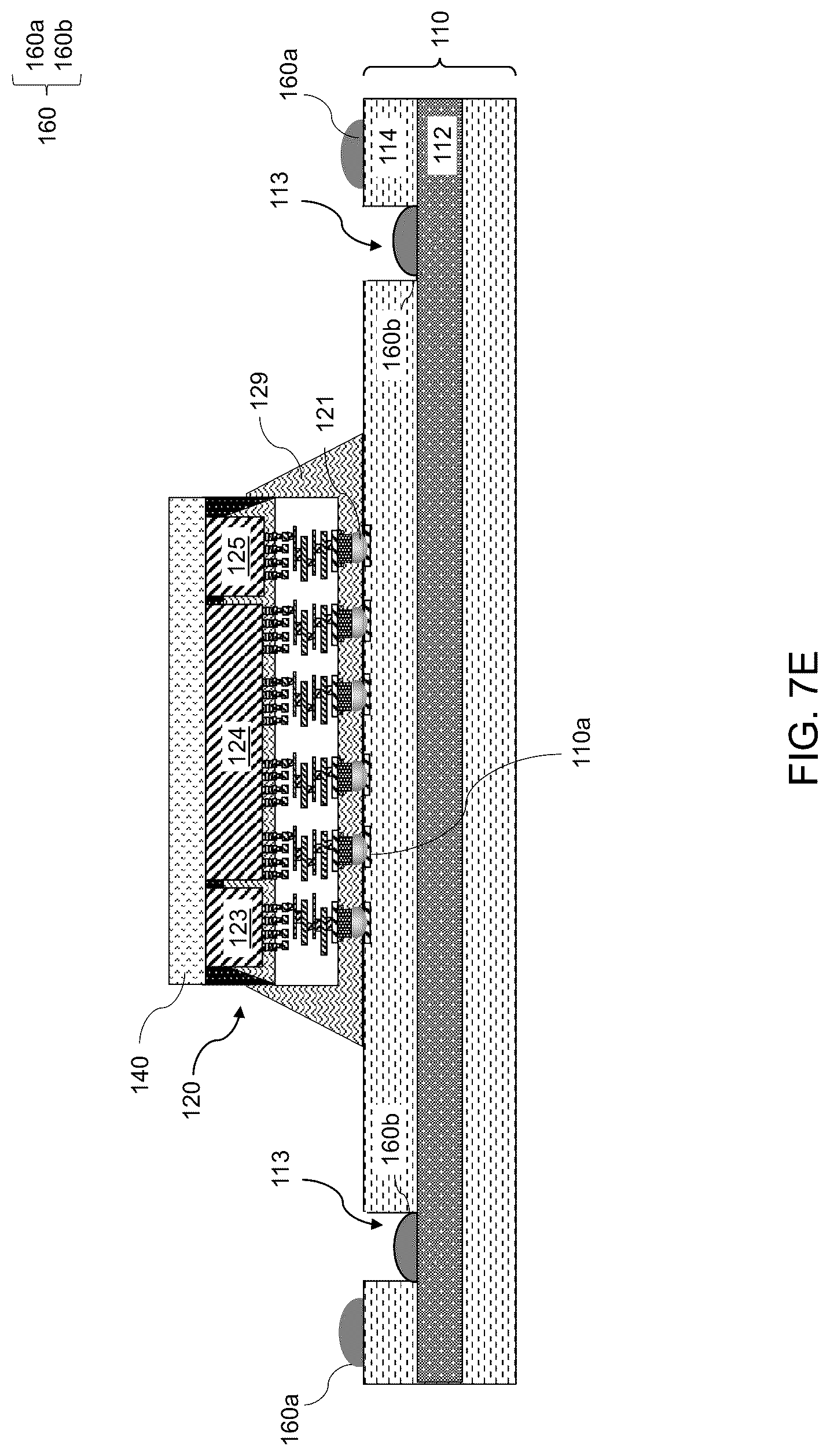 Patent US12315768 Figure 14 – Package assembly including lid with additional stress mitigating feet and methods of making the same