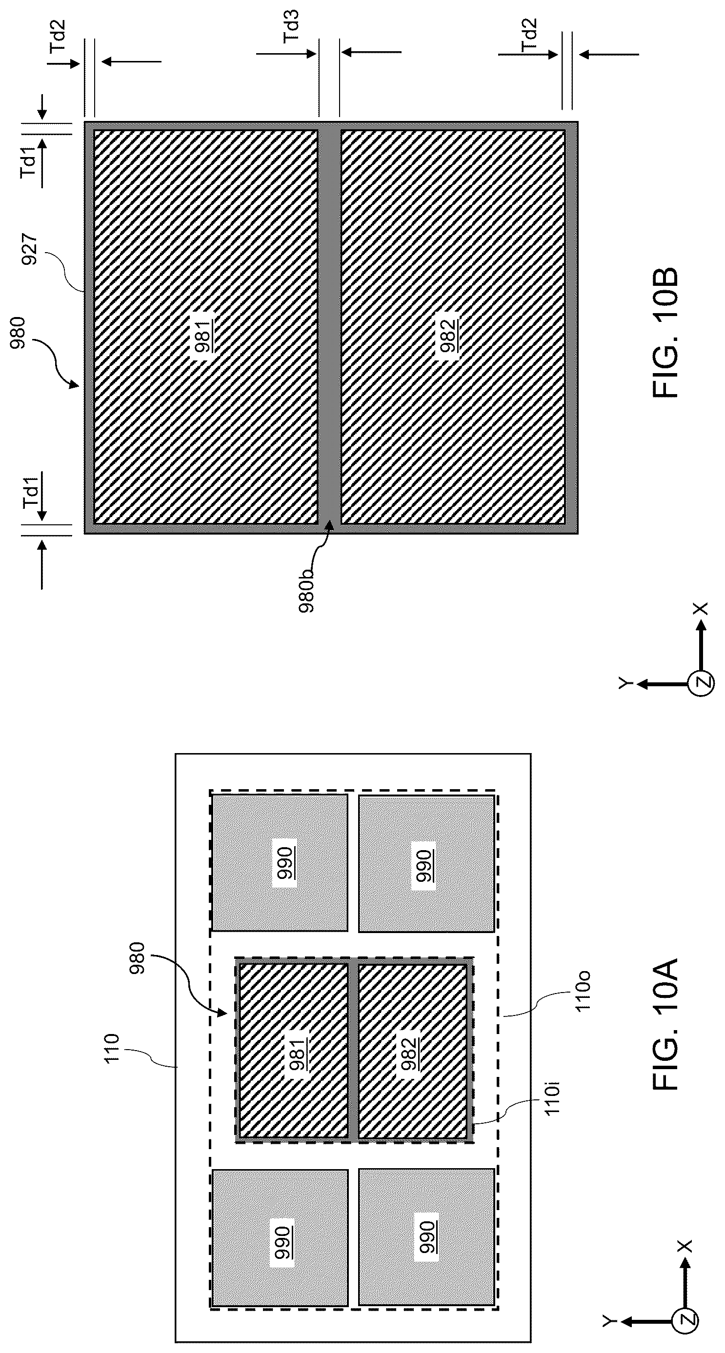 Patent US12315768 Figure 19 – Package assembly including lid with additional stress mitigating feet and methods of making the same