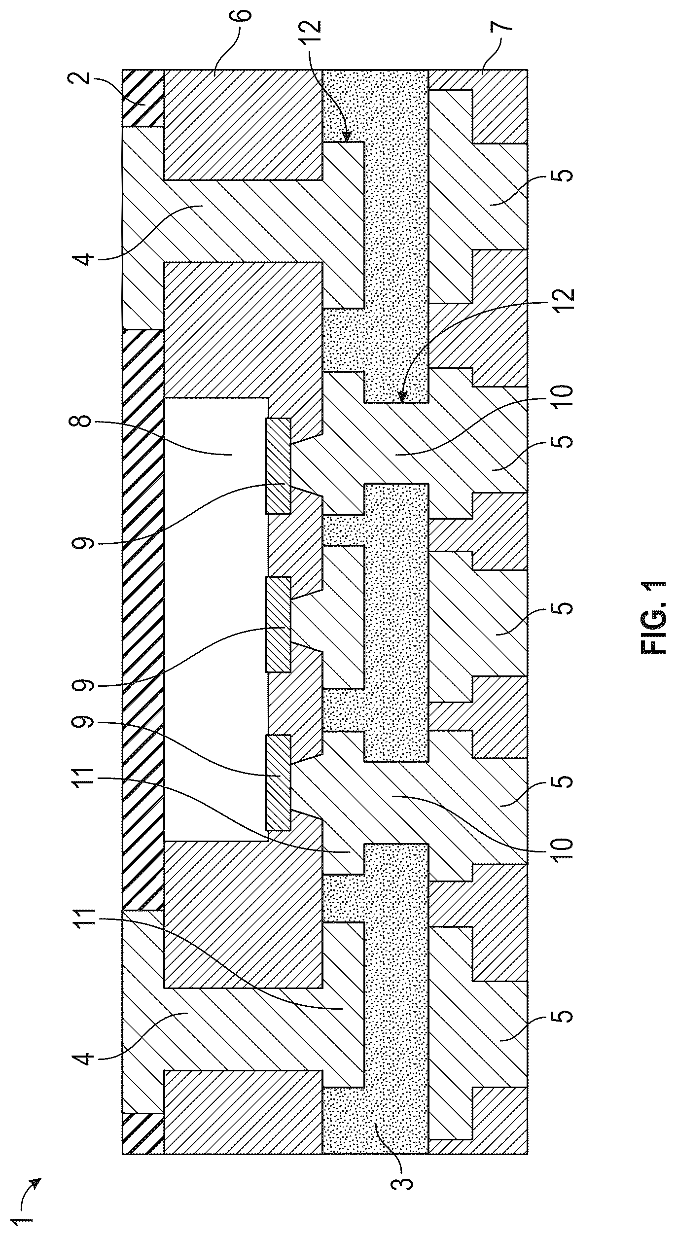 Patent US12315776 Figure 1 – Integrated device package with an integrated heat sink