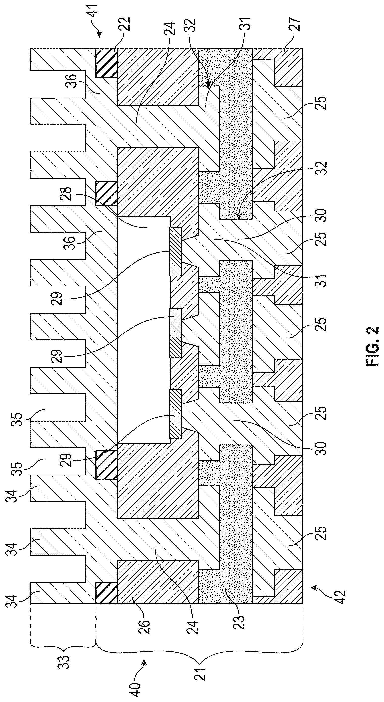 Patent US12315776 Figure 2 – Integrated device package with an integrated heat sink