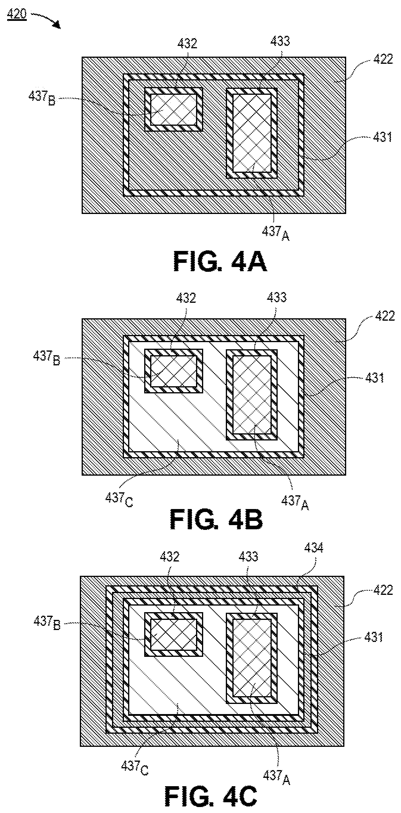 Patent US12315777 Figure 7 – Microelectronics package comprising a package-on-package (POP) architecture with inkjet barrier material for controlling bondline thickness and POP adhesive keep out zone