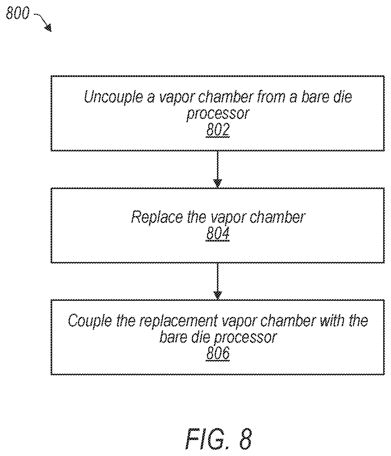 Patent US12315779 Figure 9 – Vapor chamber heat spreader for bare die processors