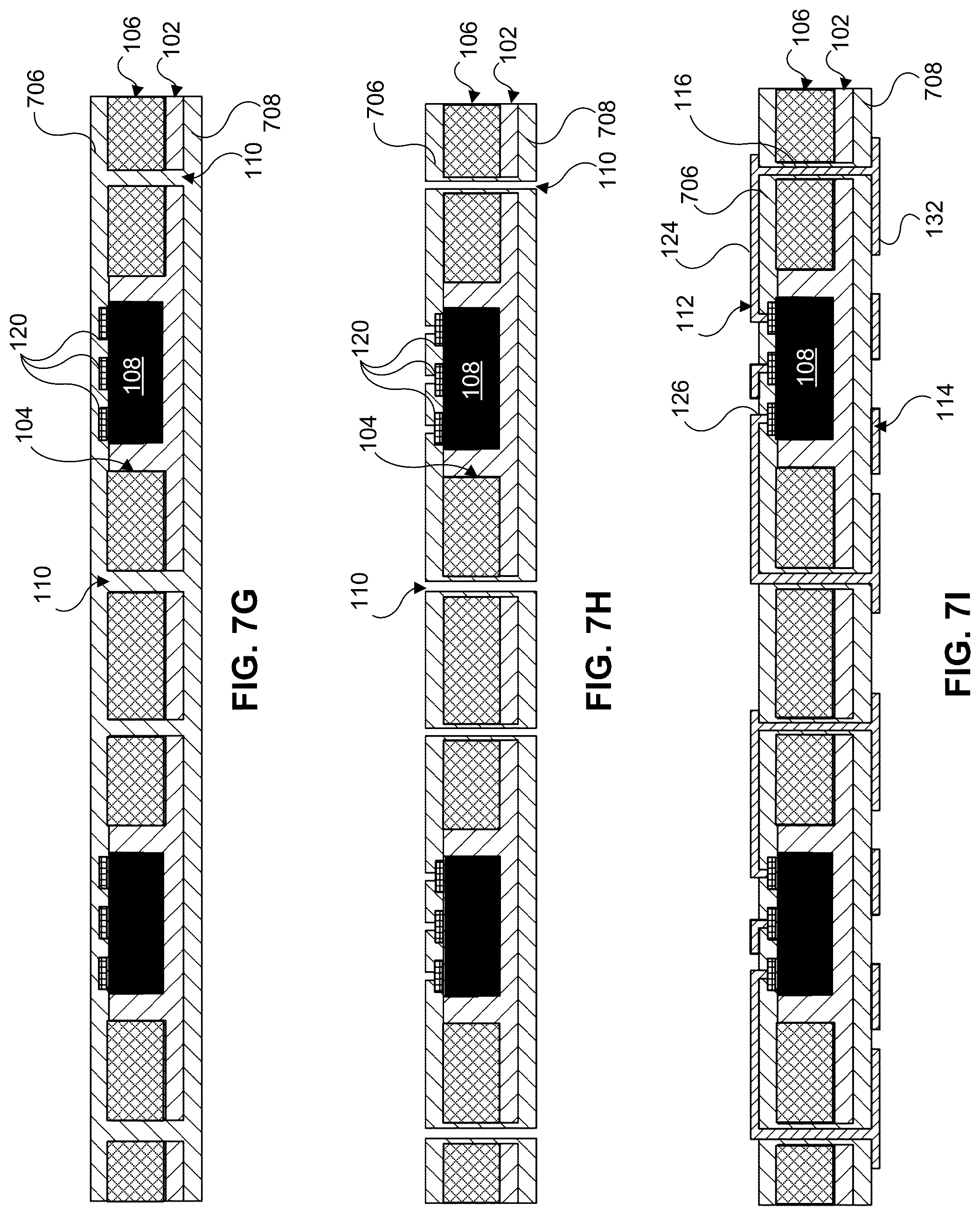 Patent US12315787 Figure 6 – Embedded semiconductor packages and methods thereof
