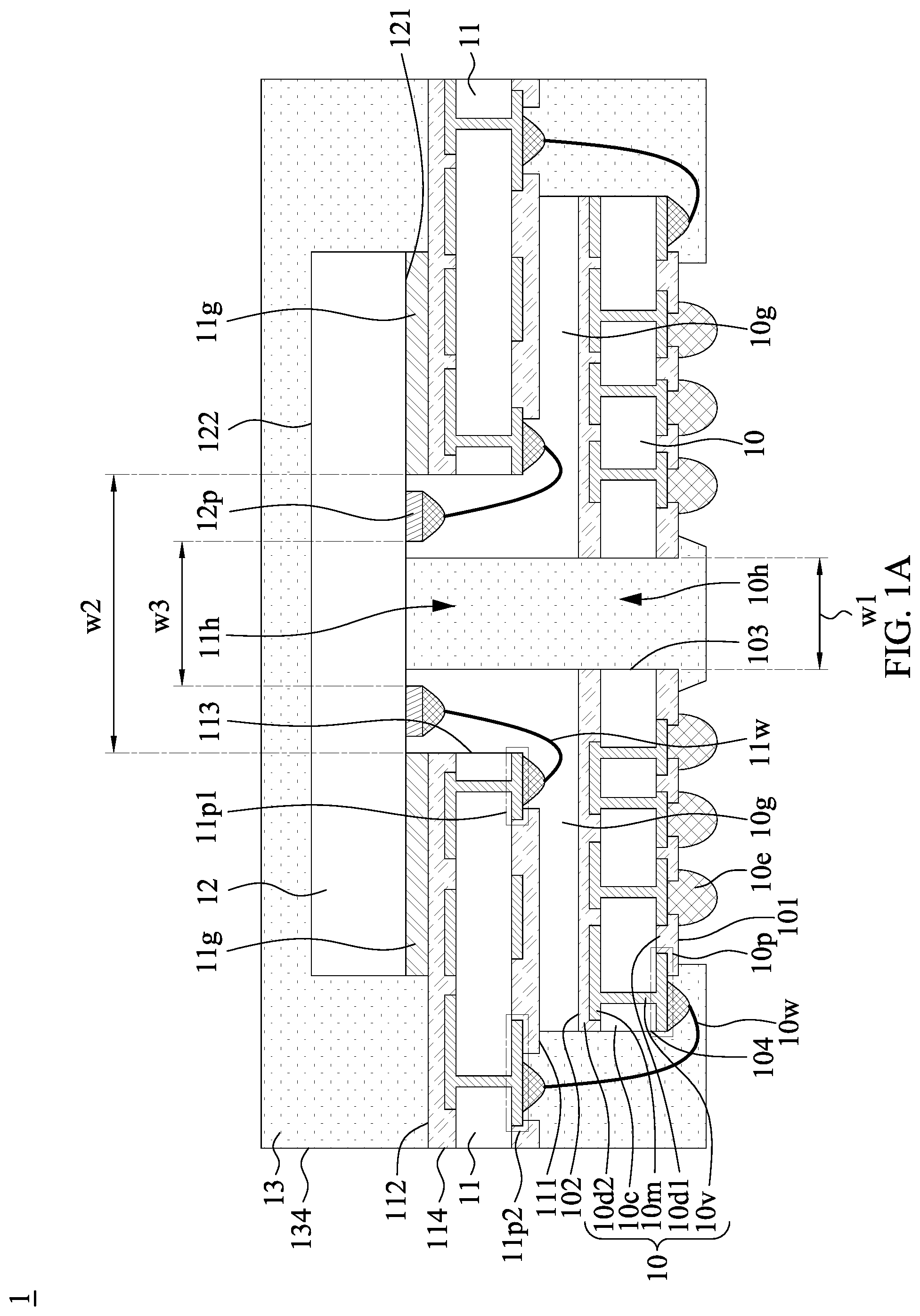 Patent US12315789 Figure 1 – Window ball grid array (WBGA) package and method for manufacturing the same