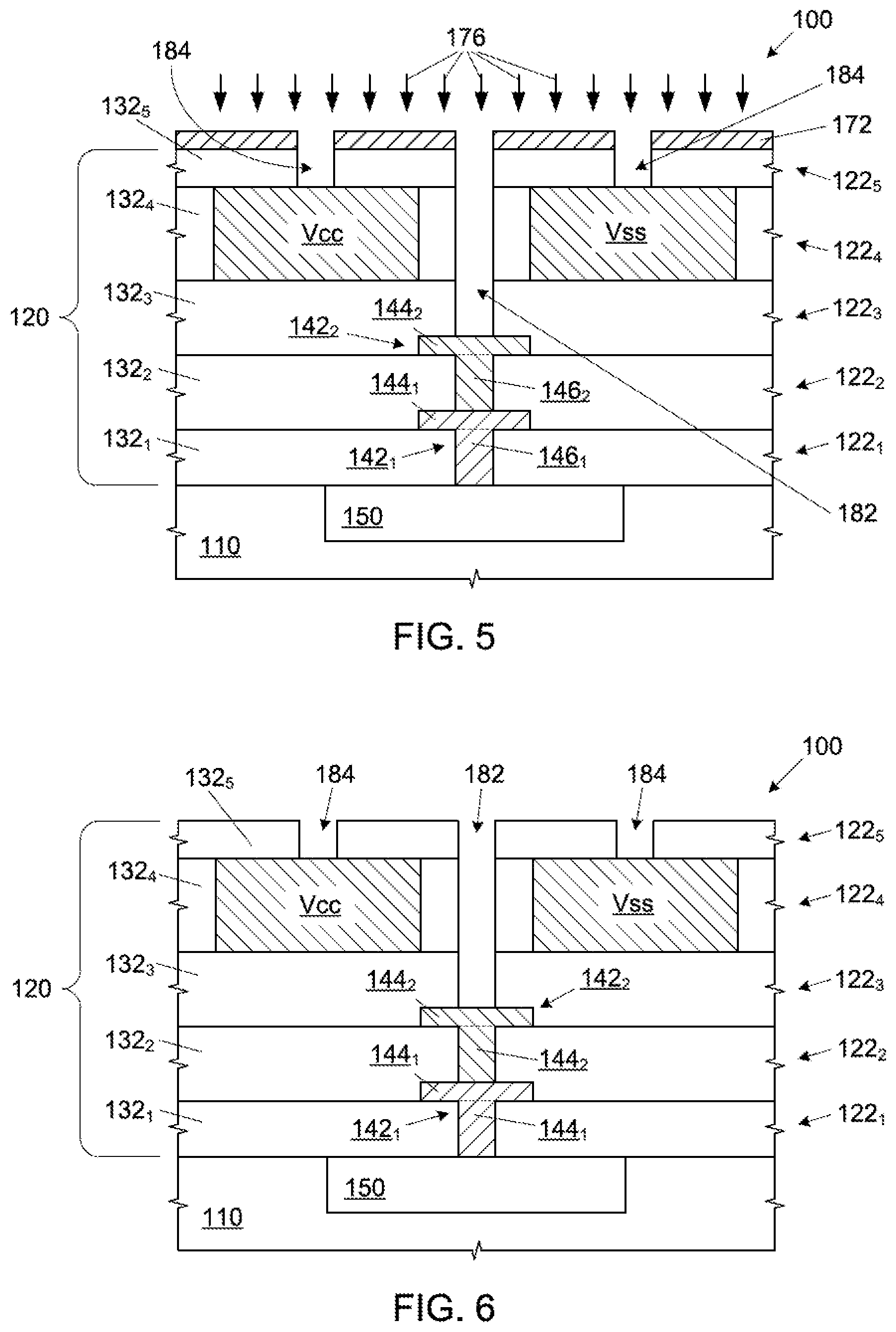 Patent US12315794 Figure 3 – Skip level vias in metallization layers for integrated circuit devices
