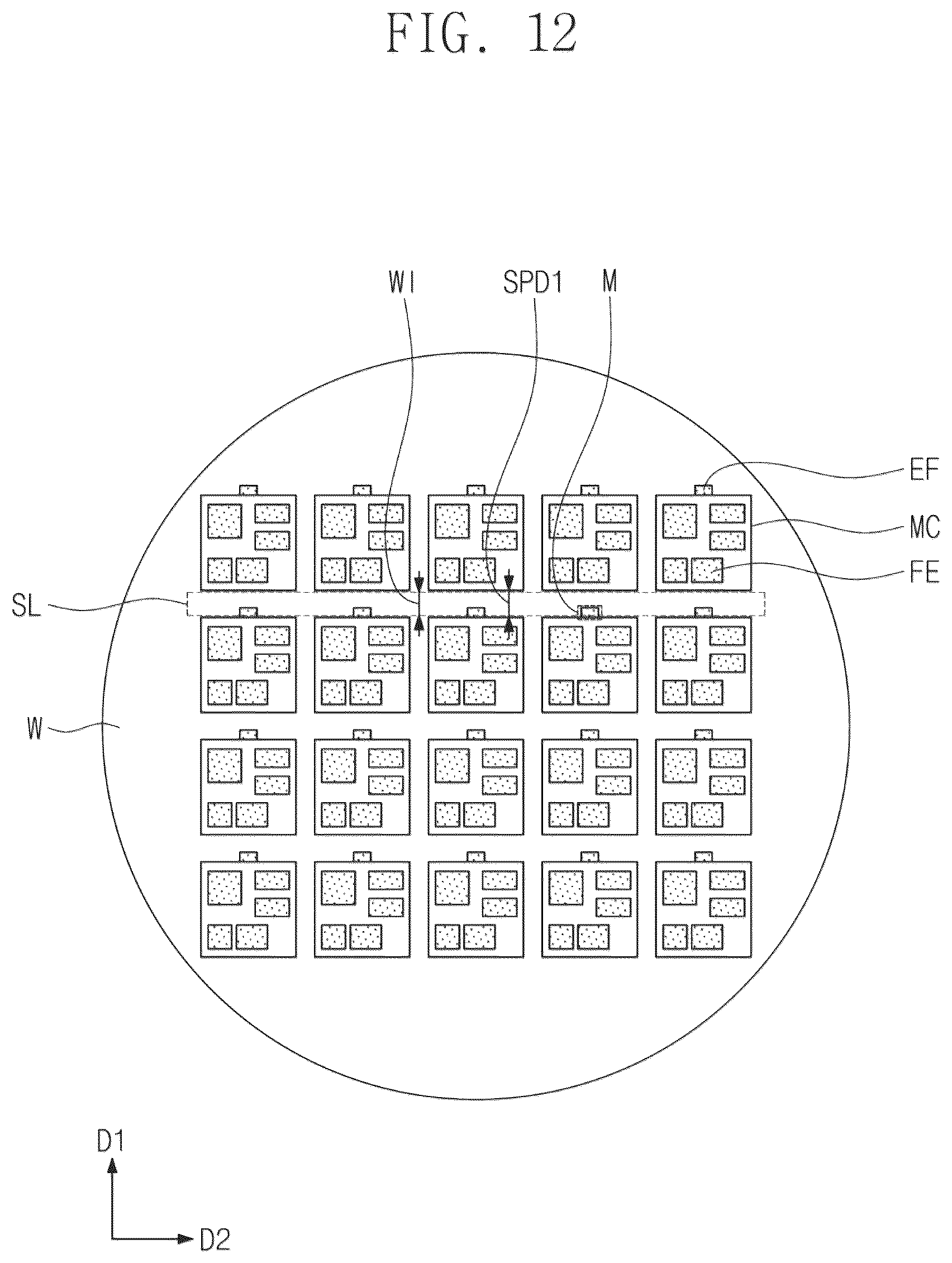 Patent US12315800 Figure 11 – Semiconductor chip with fuse structure in scribe lane and method of fabricating the same