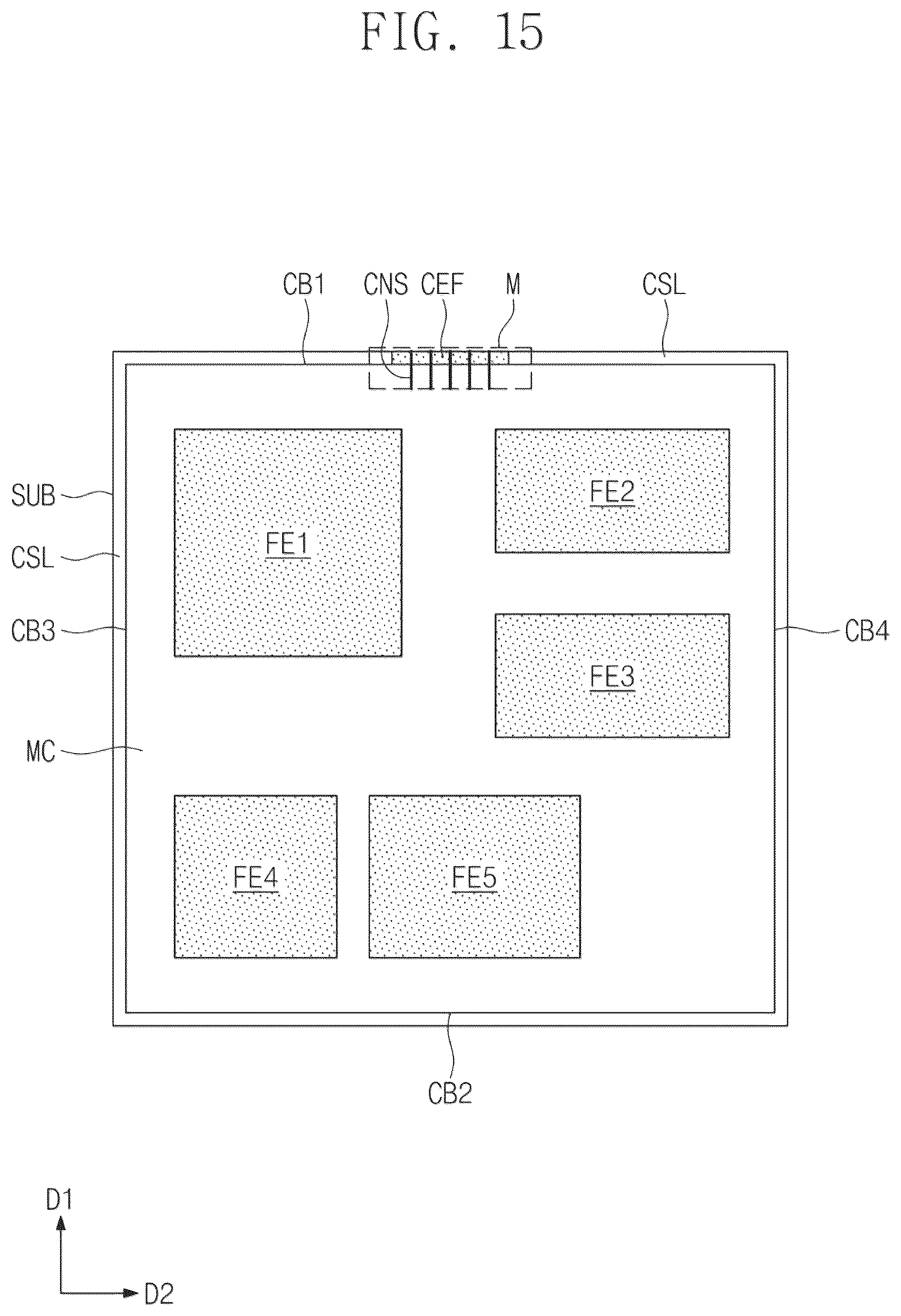 Patent US12315800 Figure 15 – Semiconductor chip with fuse structure in scribe lane and method of fabricating the same