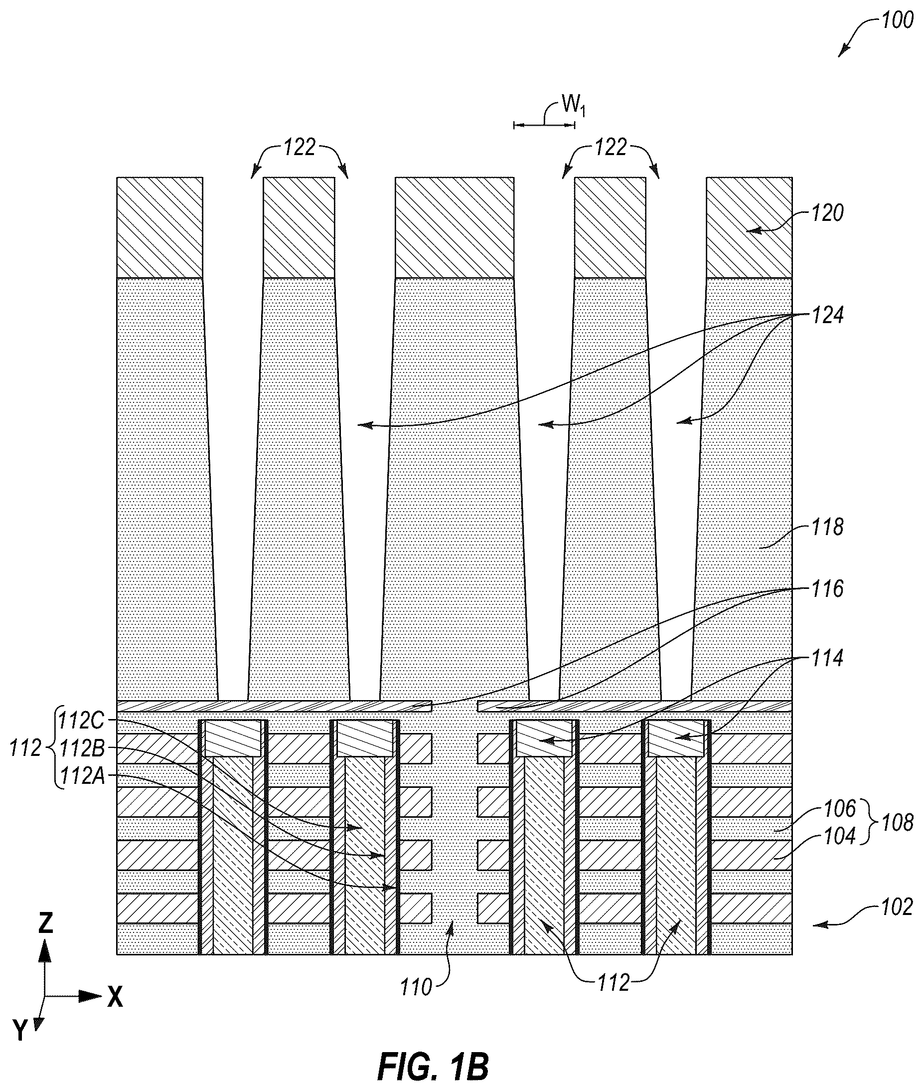 Patent US12315803 Figure 2 – Microelectronic devices, memory devices, and electronic systems