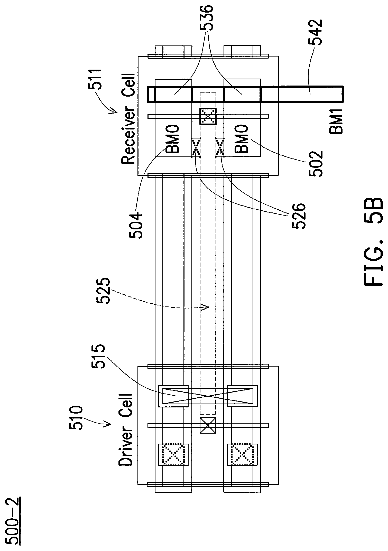 Patent US12315804 Figure 8 – Back side signal routing in a circuit with a relay cell