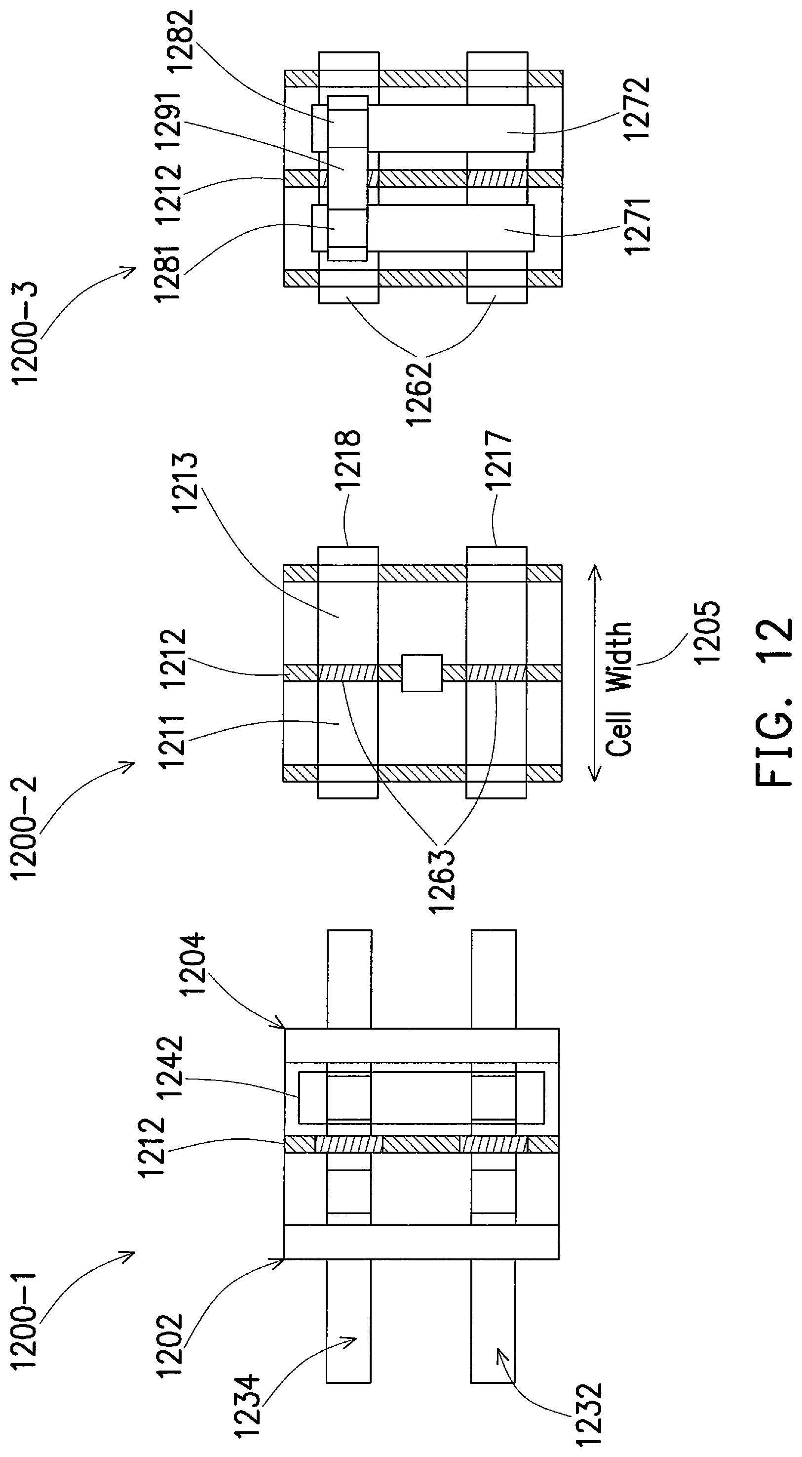 Patent US12315804 Figure 17 – Back side signal routing in a circuit with a relay cell