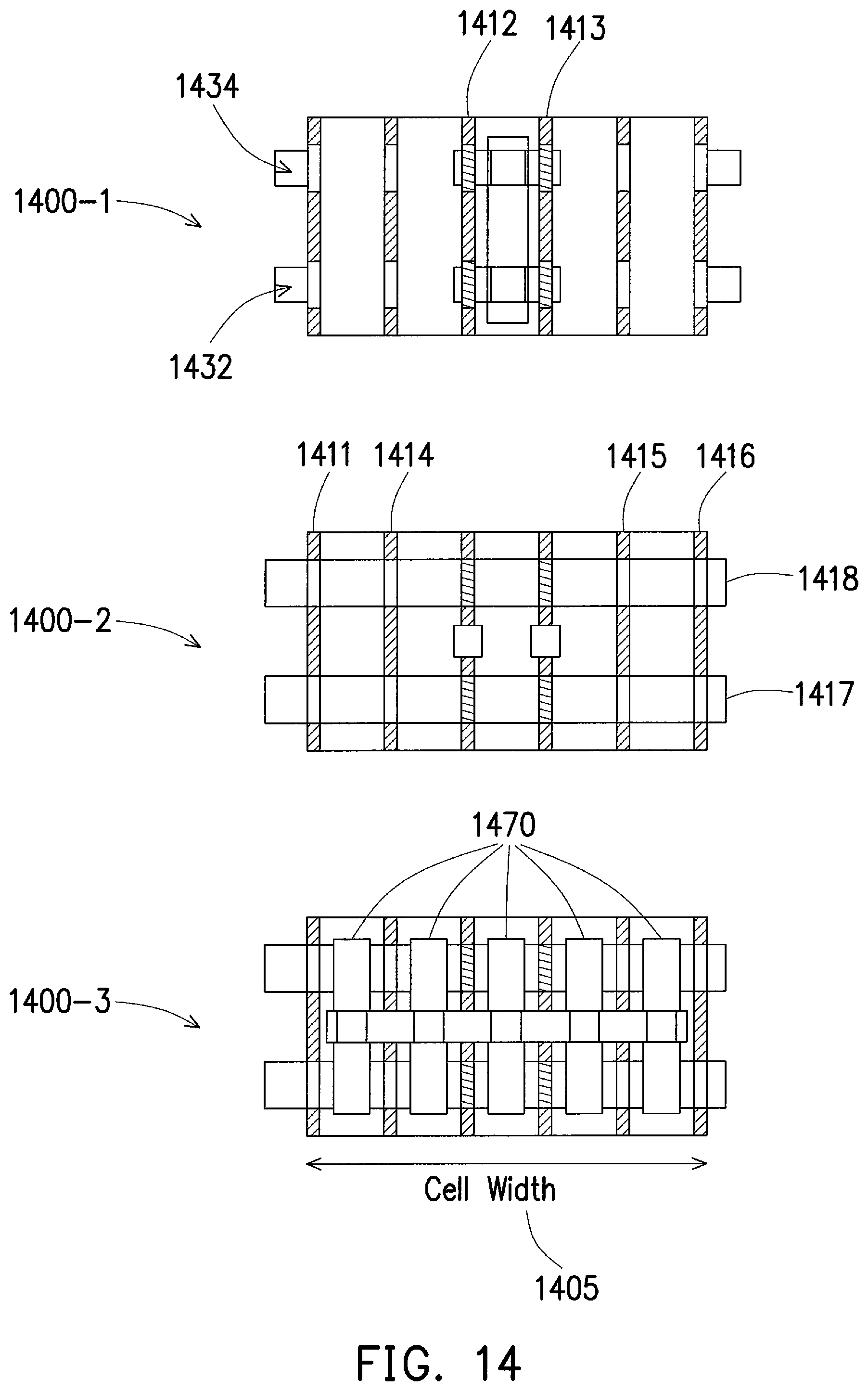 Patent US12315804 Figure 19 – Back side signal routing in a circuit with a relay cell
