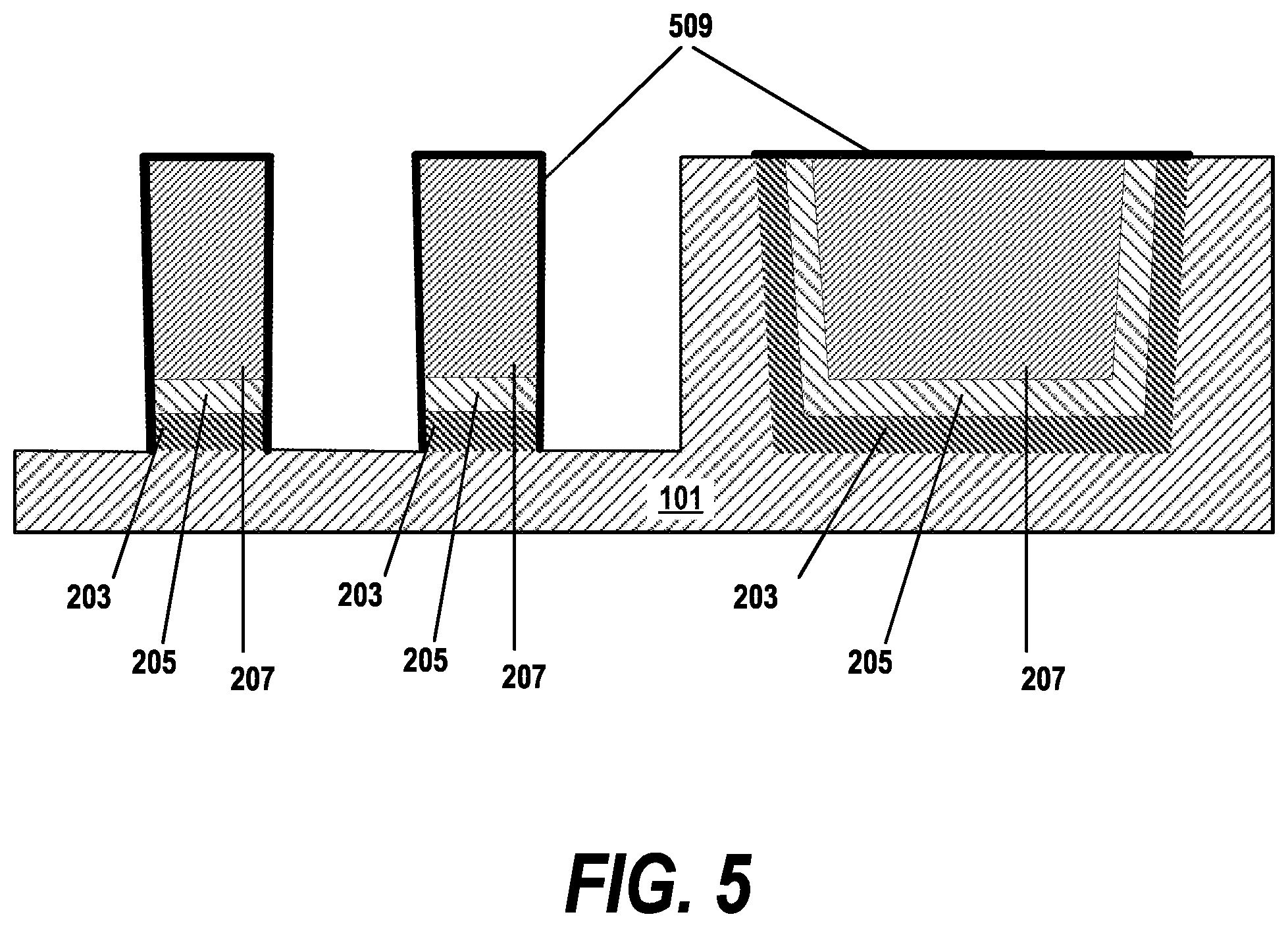 Patent US12315807 Figure 5 – Reducing copper line resistance
