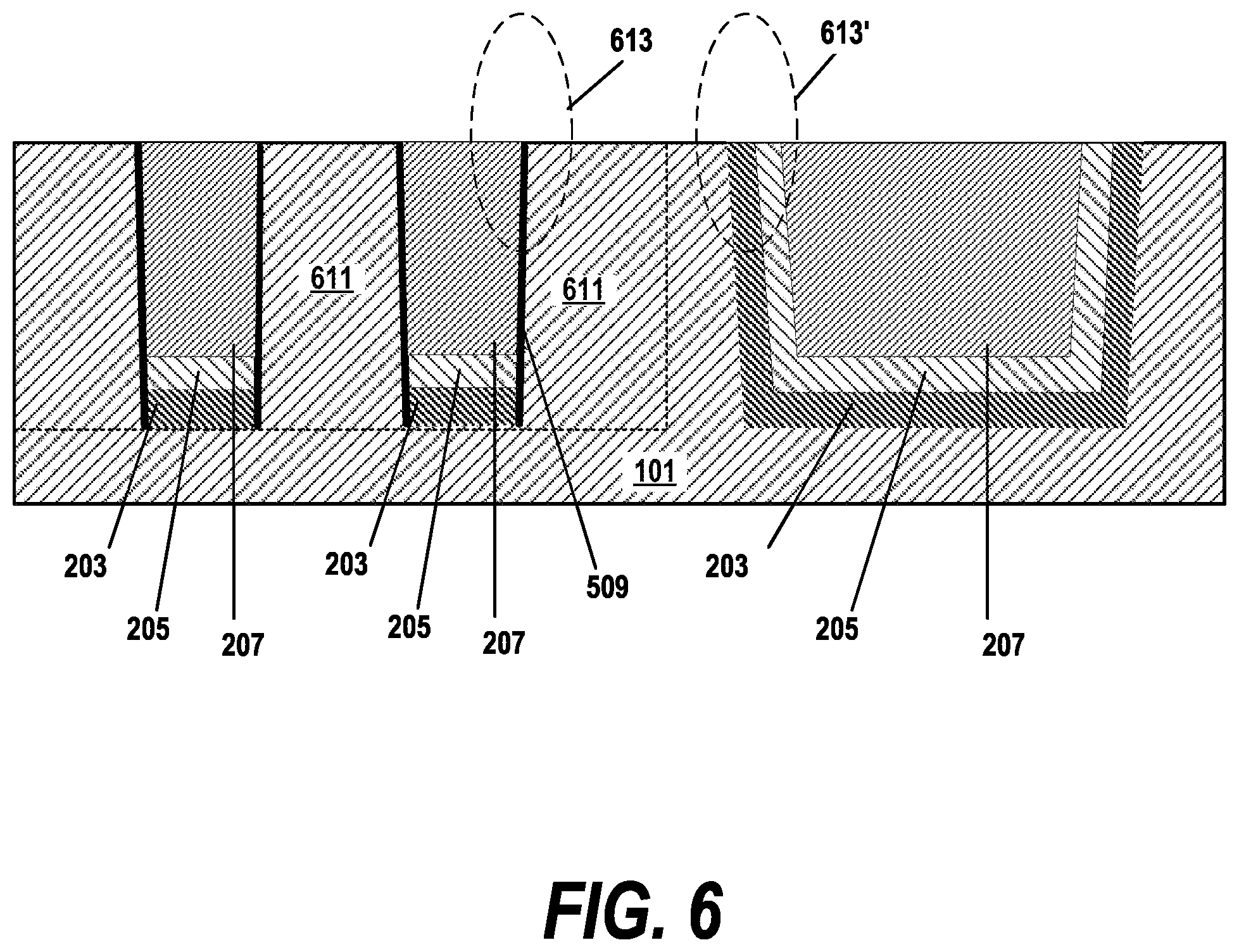 Patent US12315807 Figure 6 – Reducing copper line resistance