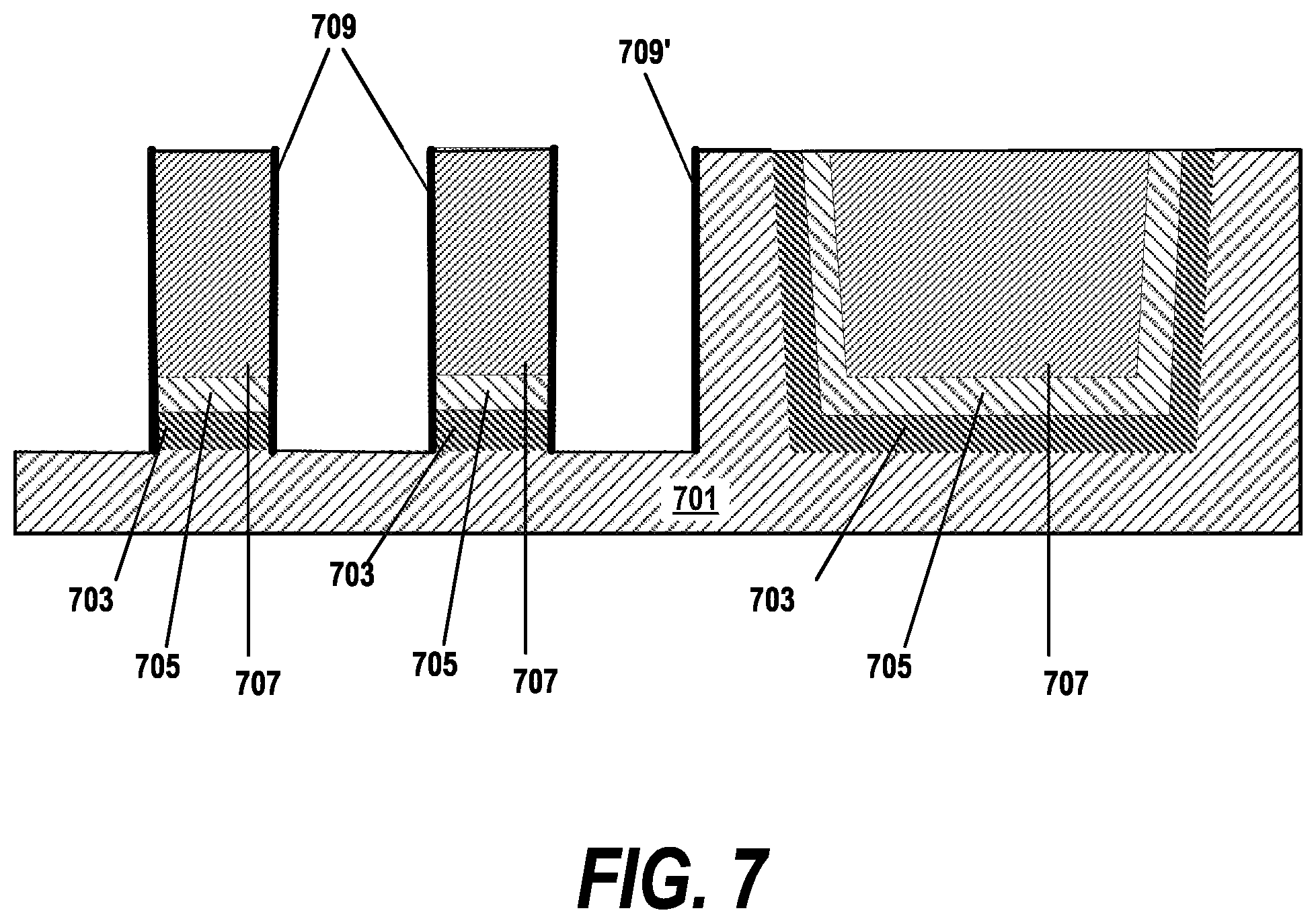 Patent US12315807 Figure 7 – Reducing copper line resistance
