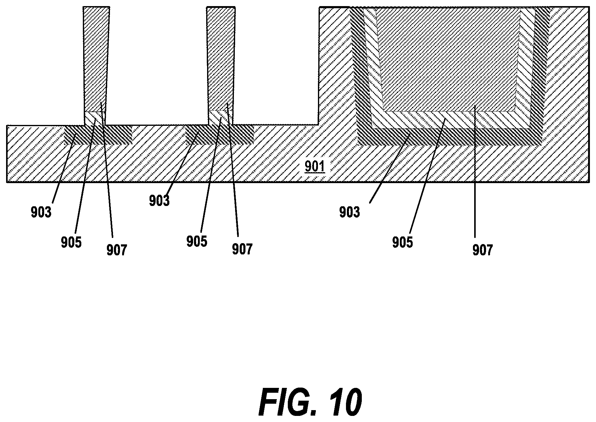 Patent US12315807 Figure 10 – Reducing copper line resistance