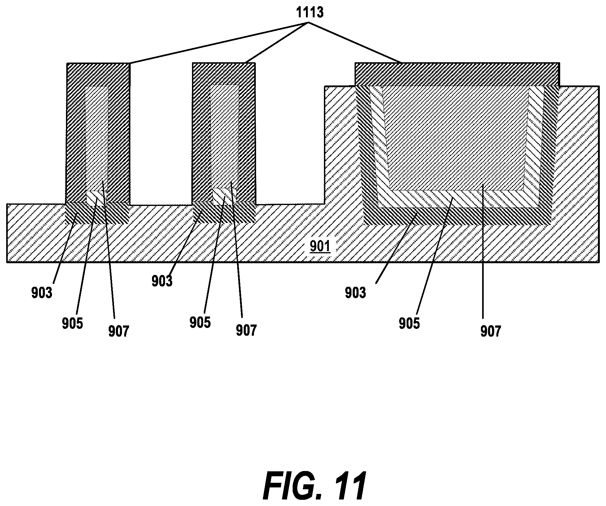 Patent US12315807 Figure 11 – Reducing copper line resistance