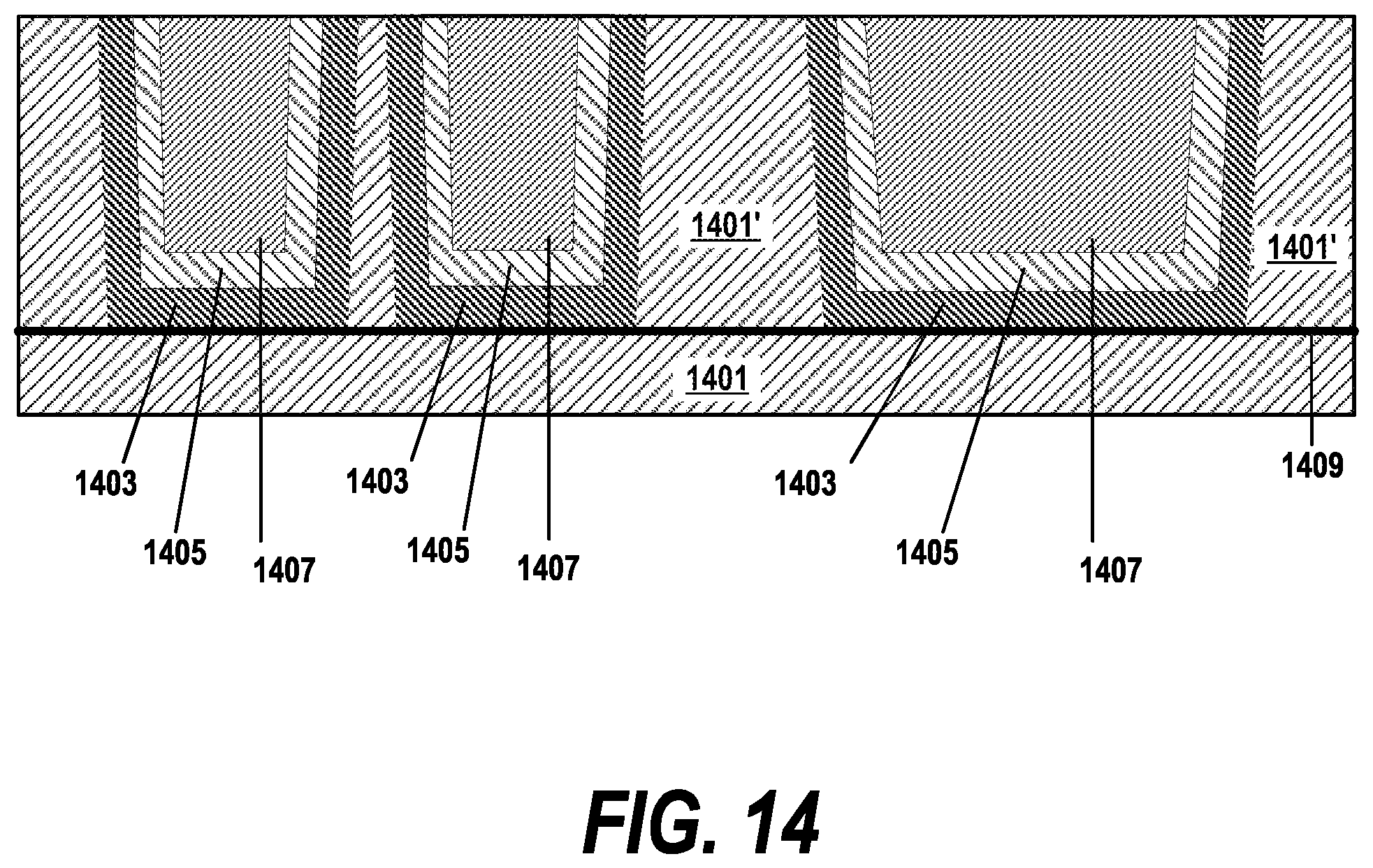 Patent US12315807 Figure 14 – Reducing copper line resistance