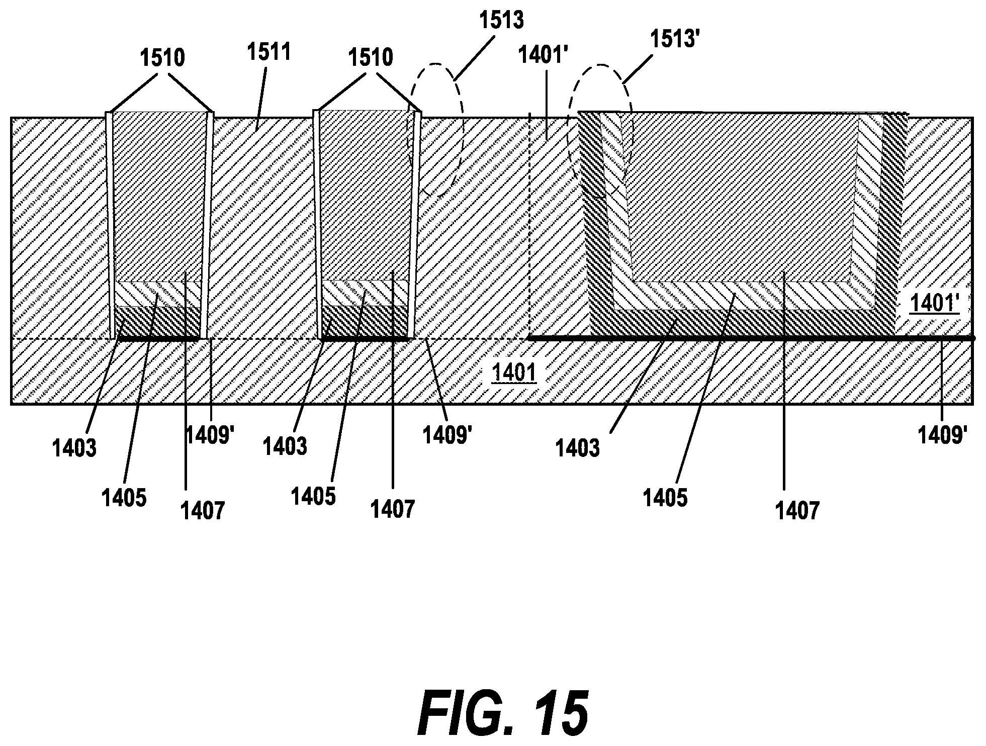 Patent US12315807 Figure 15 – Reducing copper line resistance