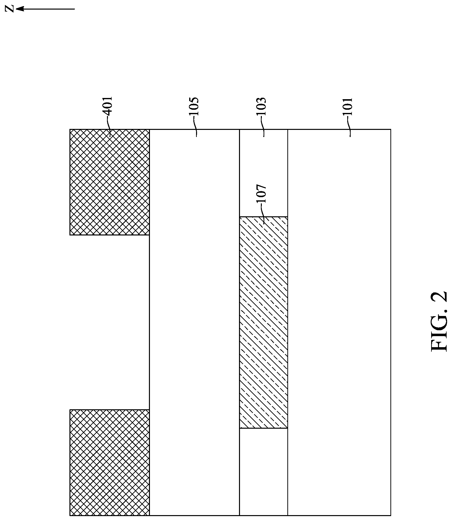 Patent US12315808 Figure 2 – Semiconductor device with liner structure